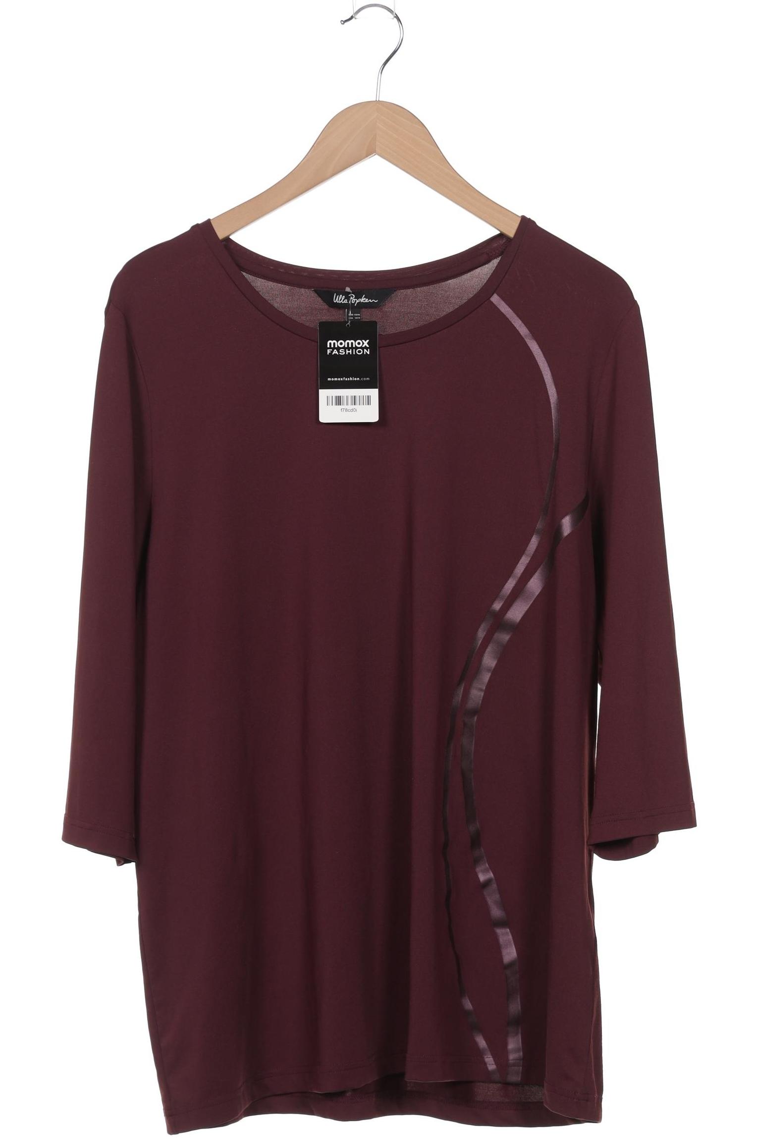 

Ulla Popken Damen Langarmshirt, bordeaux, Gr. 46