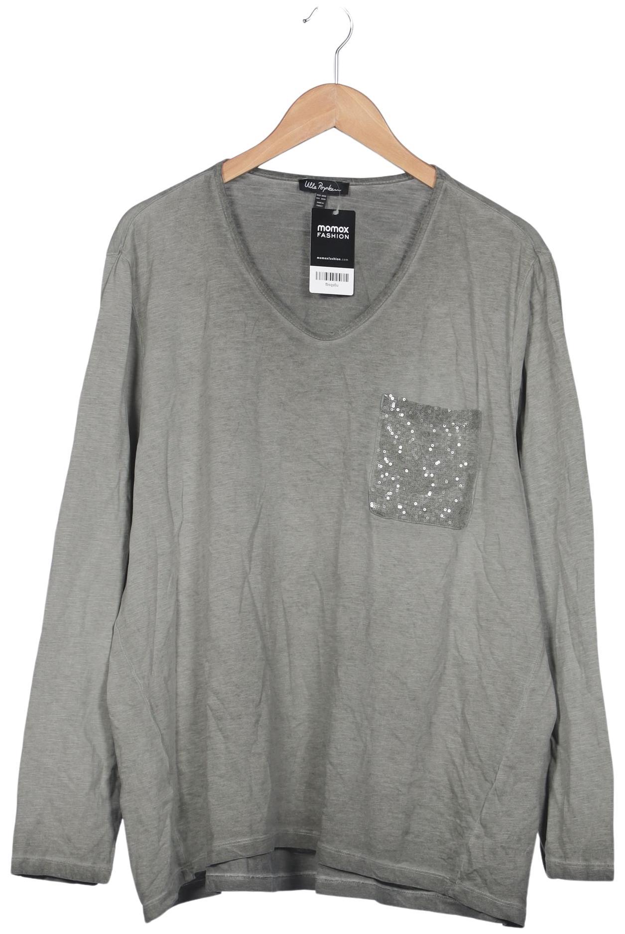 

Ulla Popken Damen Langarmshirt, grau, Gr. 50