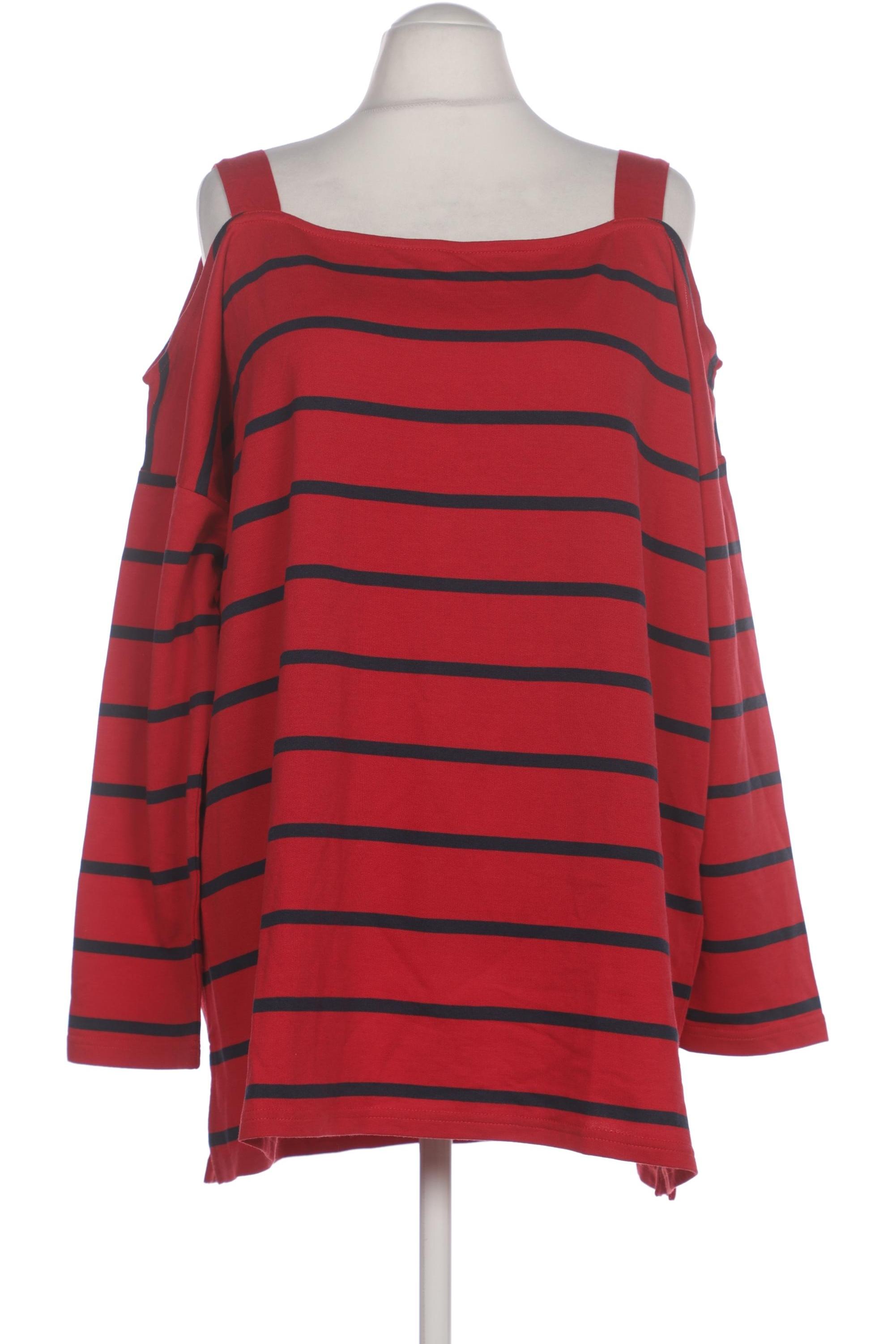 

Ulla Popken Damen Langarmshirt, rot, Gr. 54