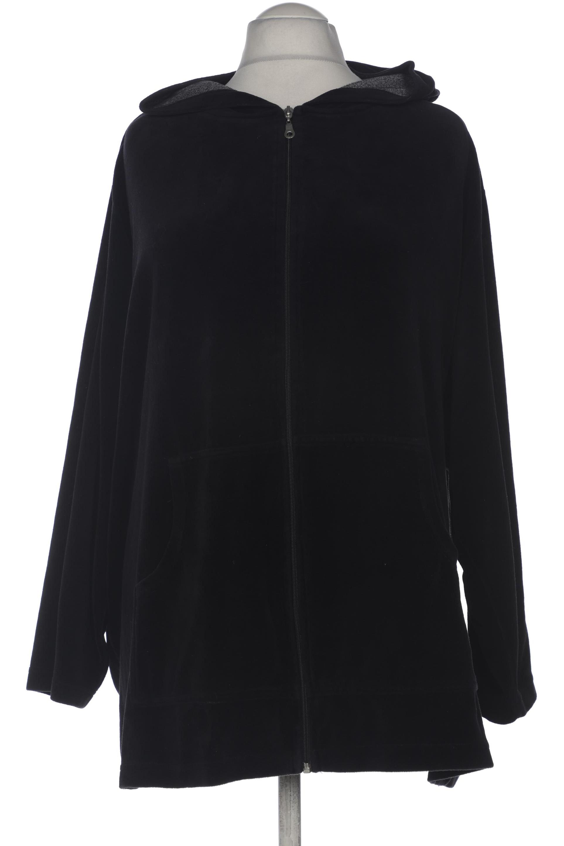 

Ulla Popken Damen Kapuzenpullover, schwarz, Gr. 58