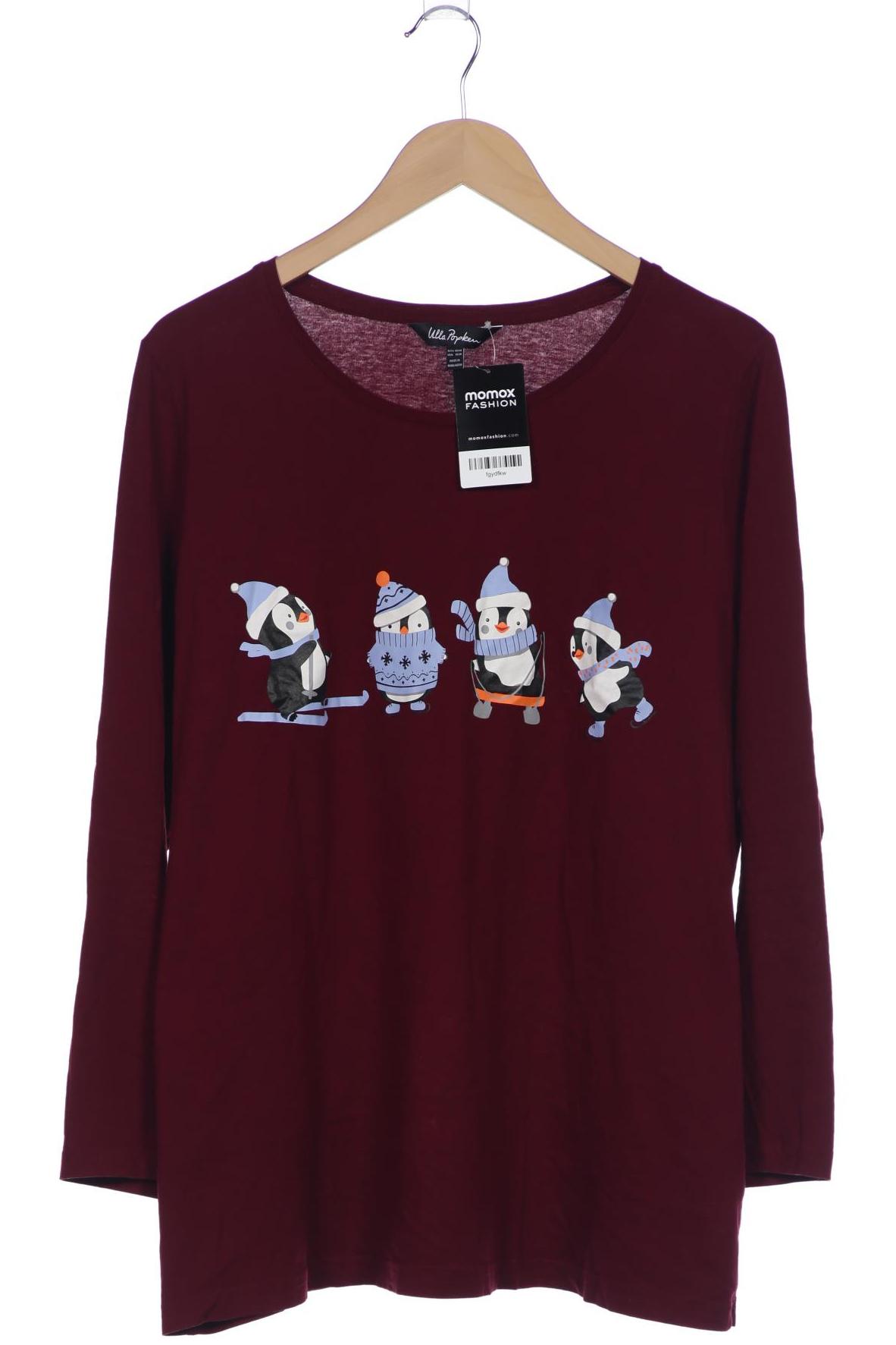 

Ulla Popken Damen Langarmshirt, bordeaux, Gr. 46