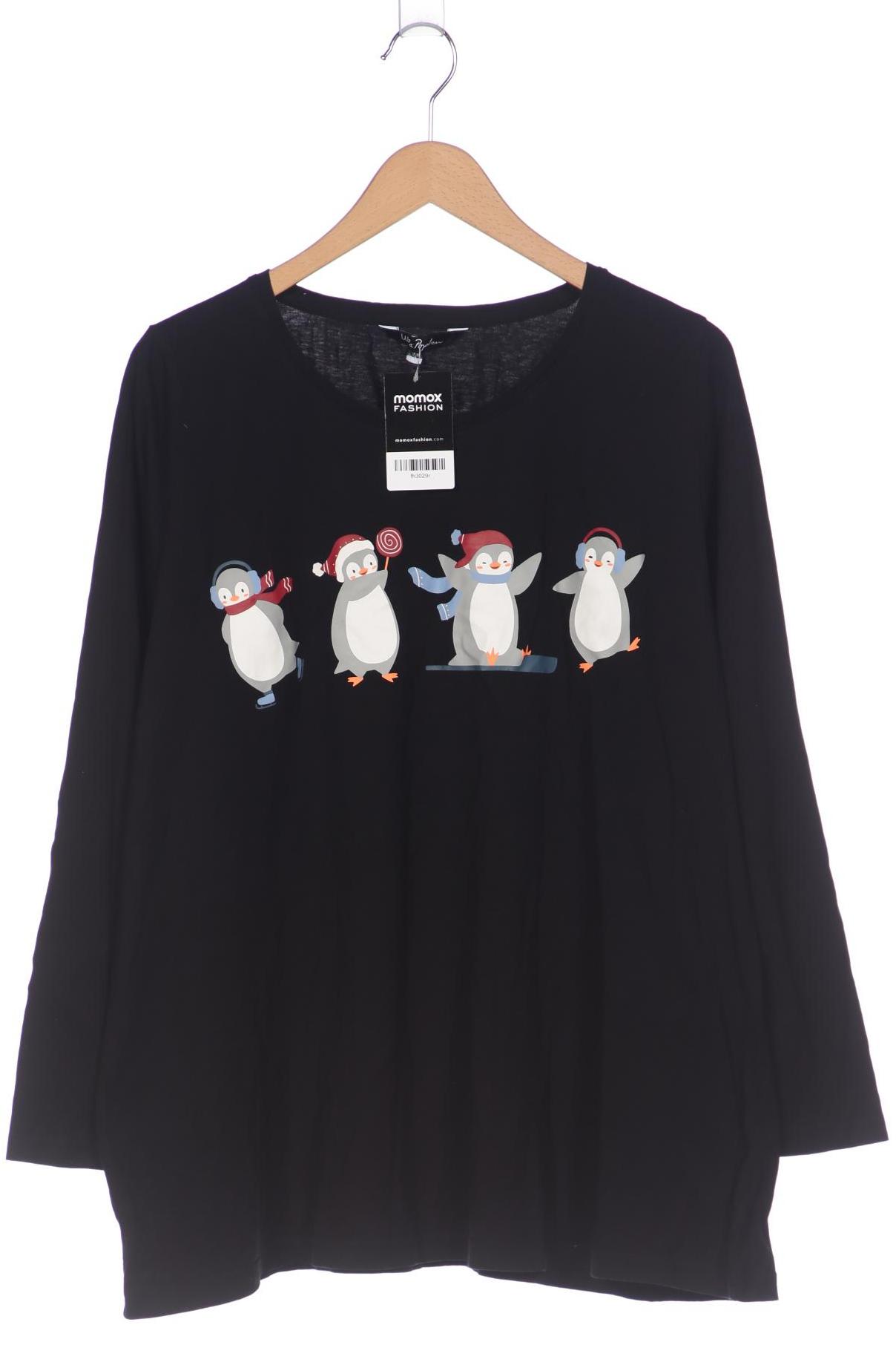 

Ulla Popken Damen Langarmshirt, schwarz, Gr. 44