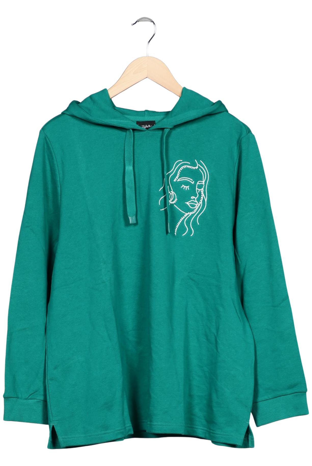 

Ulla Popken Damen Kapuzenpullover, grün, Gr. 46