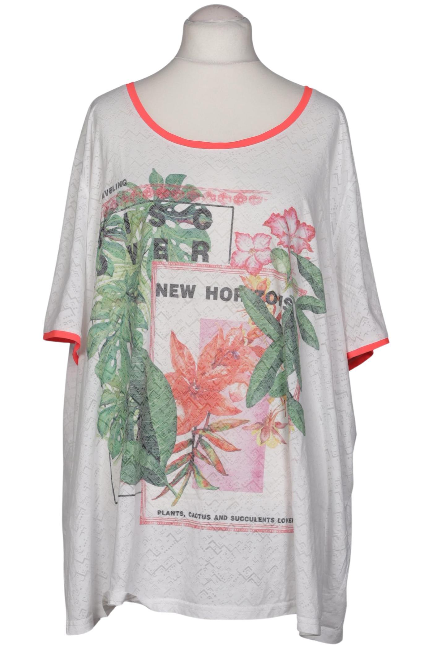 

Ulla Popken Damen T-Shirt, weiß, Gr. 62