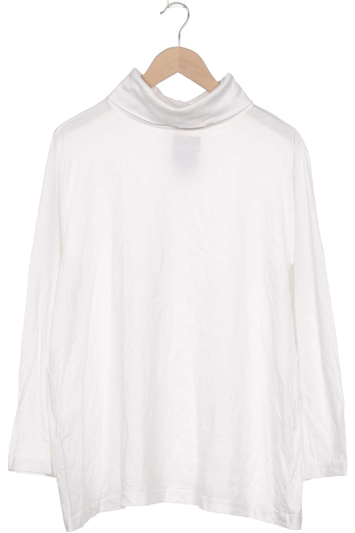 

Ulla Popken Damen Langarmshirt, weiß, Gr. 50
