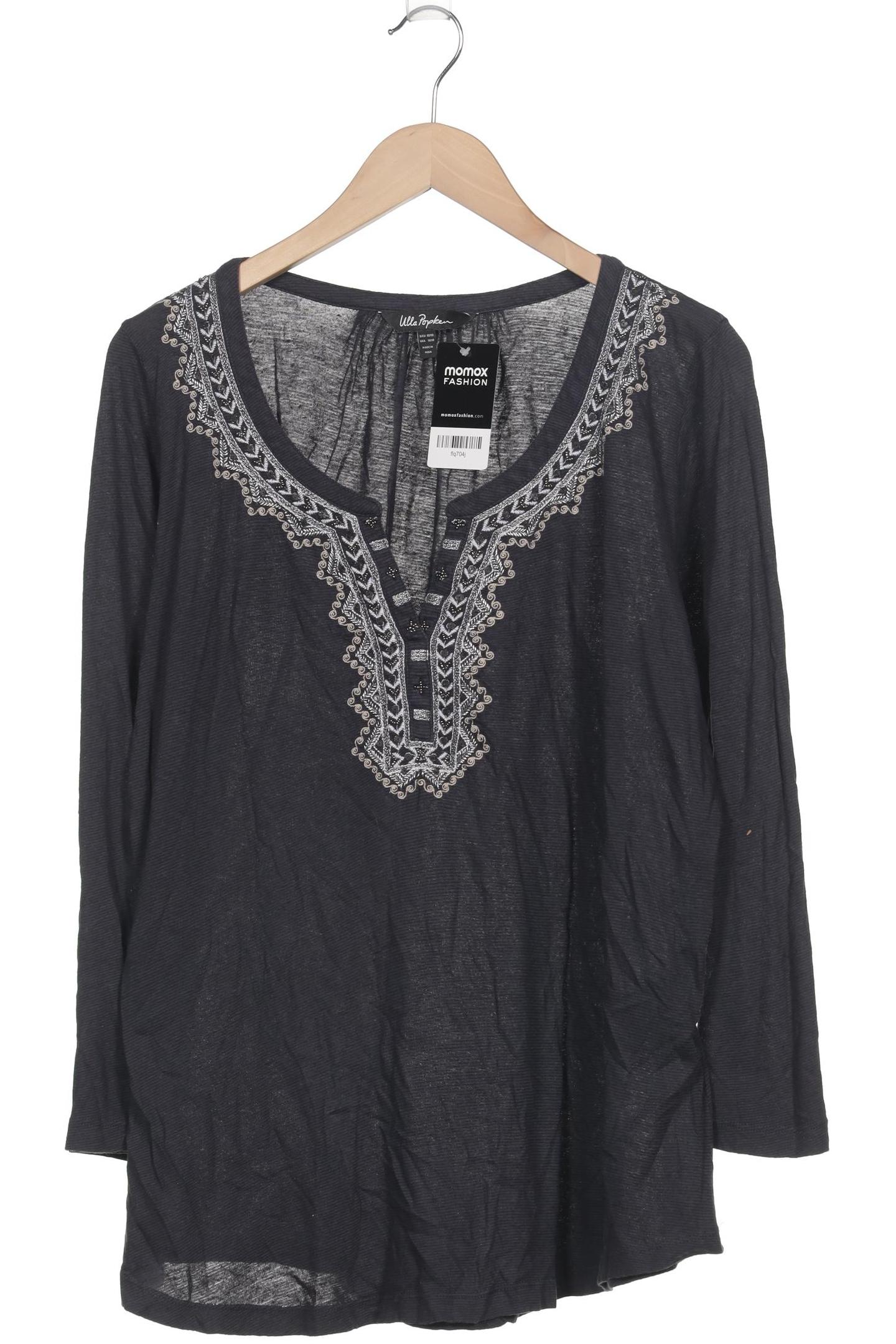 

Ulla Popken Damen Langarmshirt, grau, Gr. 46