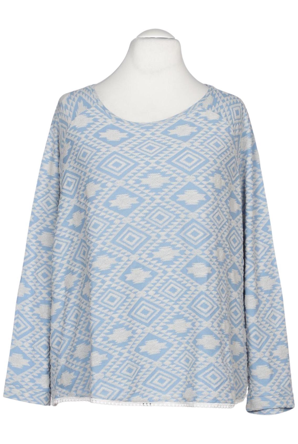 

Ulla Popken Damen Langarmshirt, hellblau, Gr. 54