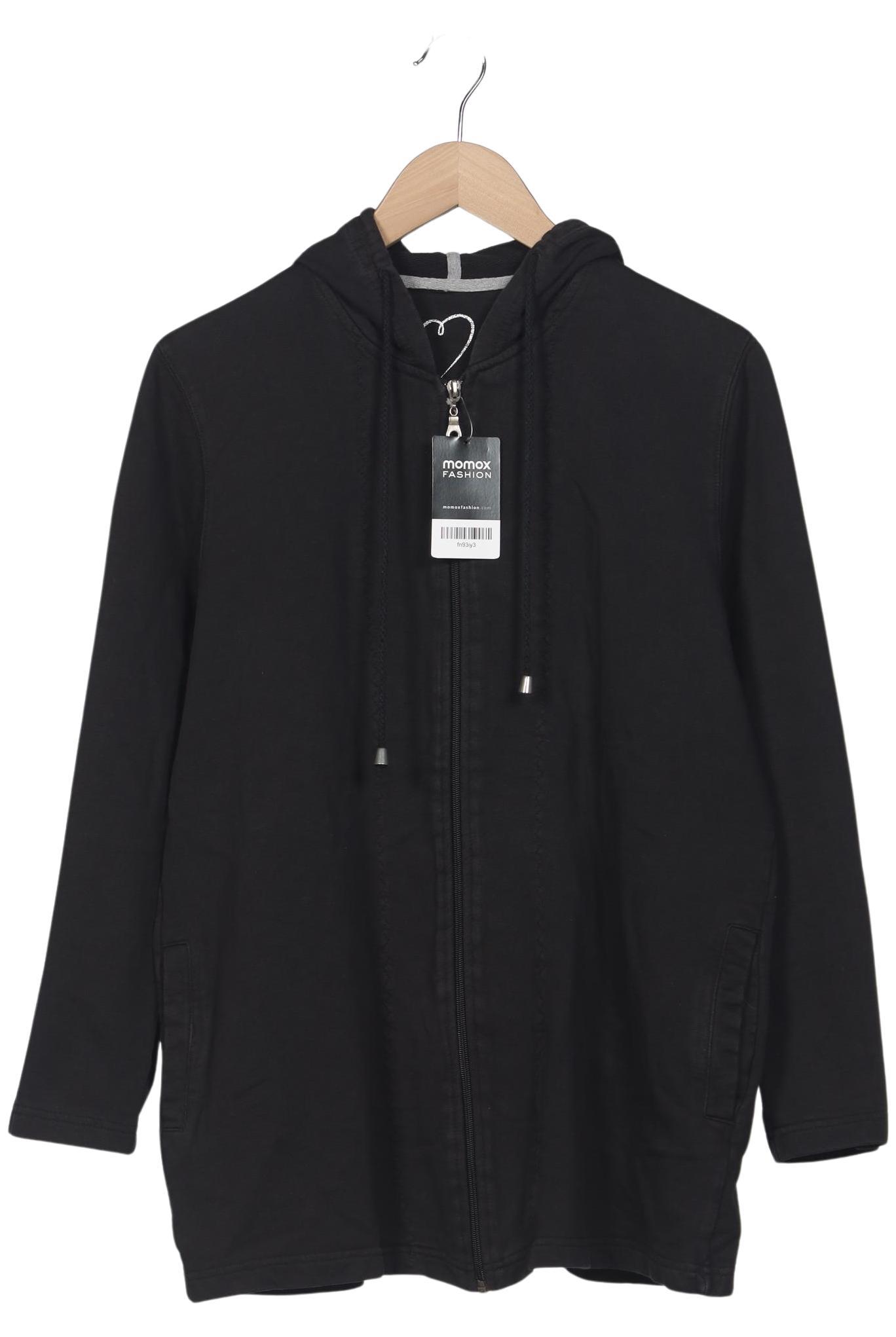 

Ulla Popken Damen Kapuzenpullover, schwarz, Gr. 42