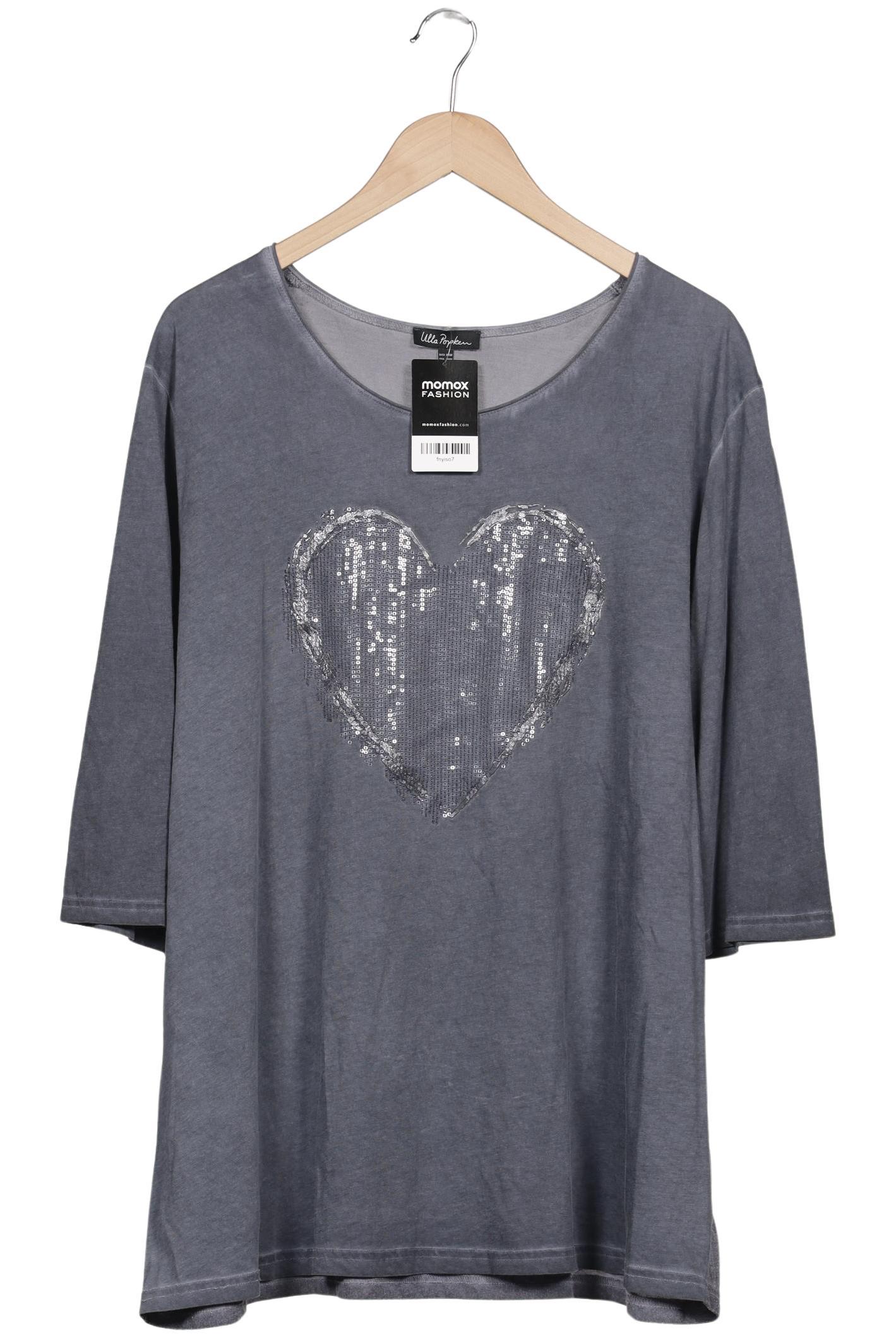 

Ulla Popken Damen Langarmshirt, grau, Gr. 50