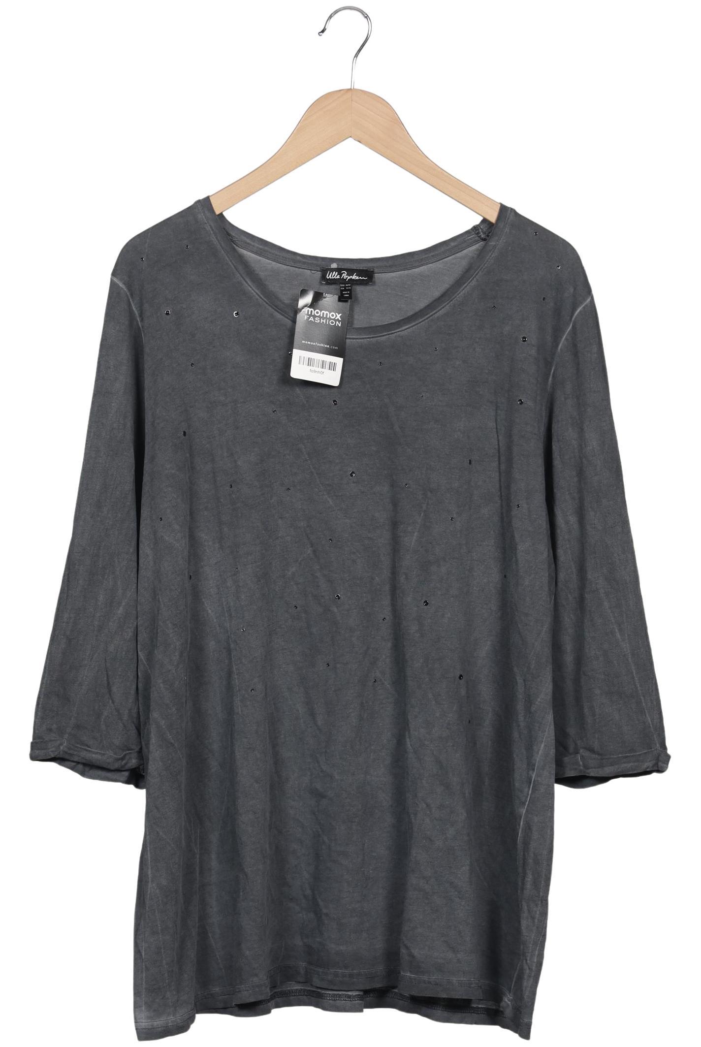 

Ulla Popken Damen Langarmshirt, grau, Gr. 46