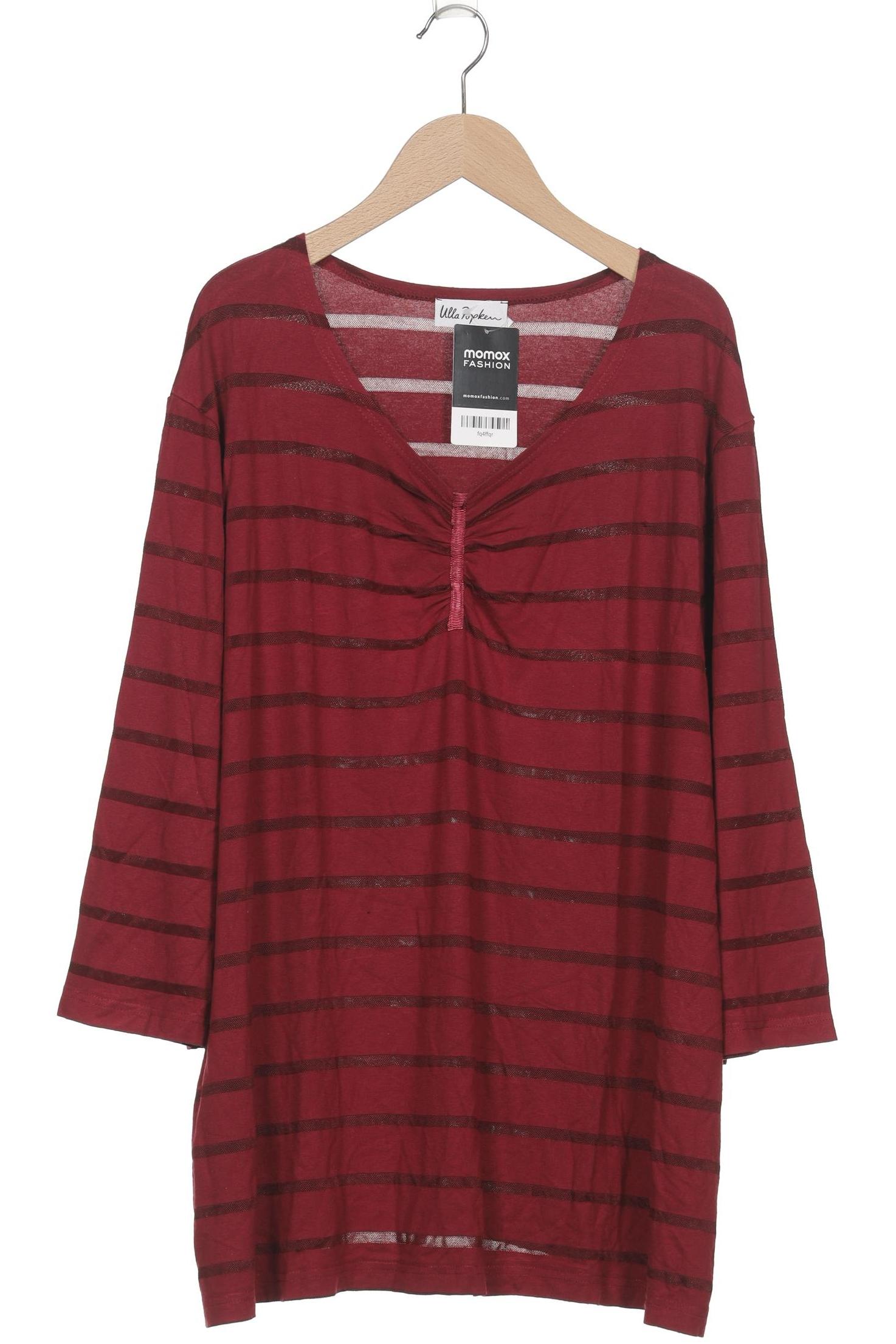 

Ulla Popken Damen Langarmshirt, bordeaux, Gr. 50