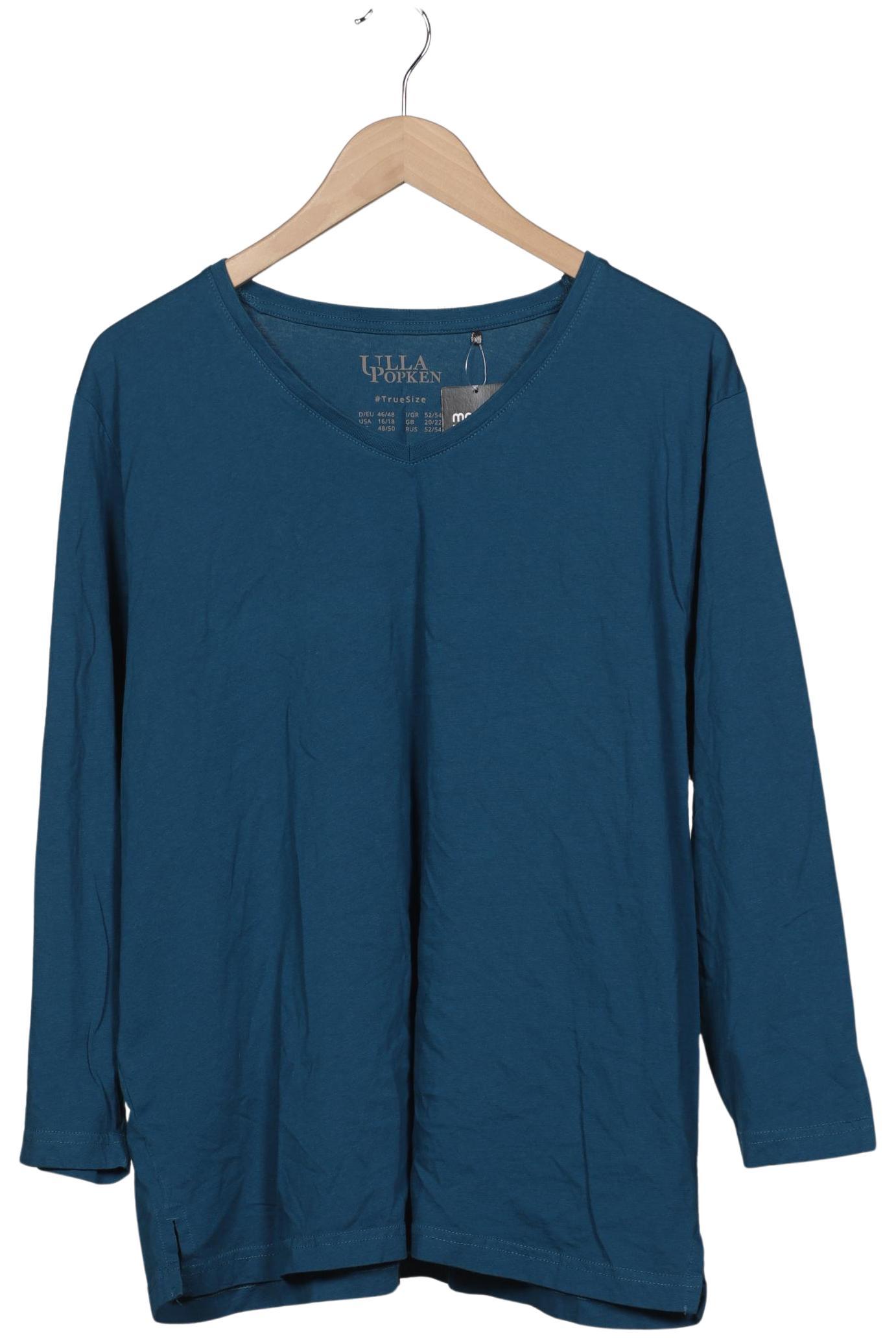 

Ulla Popken Damen Langarmshirt, türkis, Gr. 46