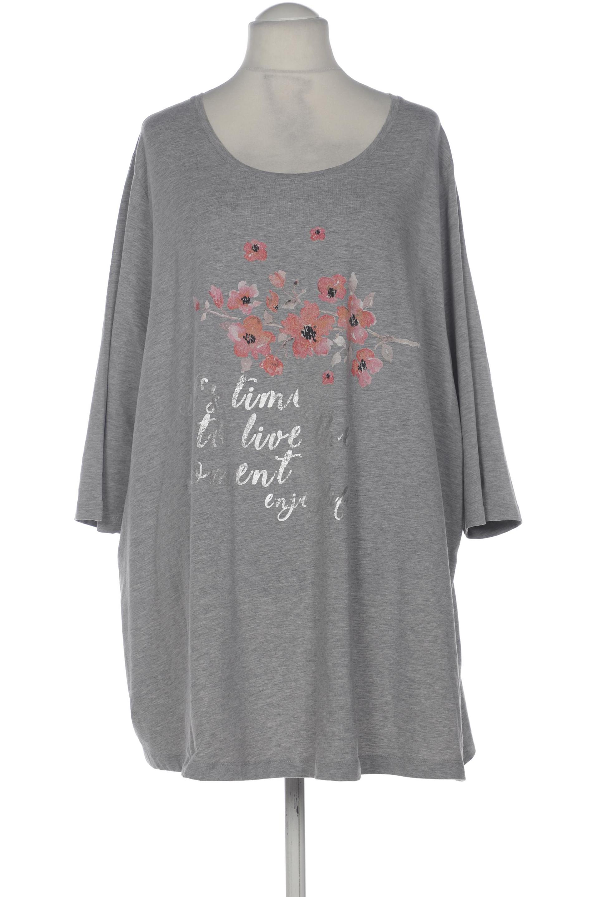 

Ulla Popken Damen T-Shirt, grau, Gr. 52