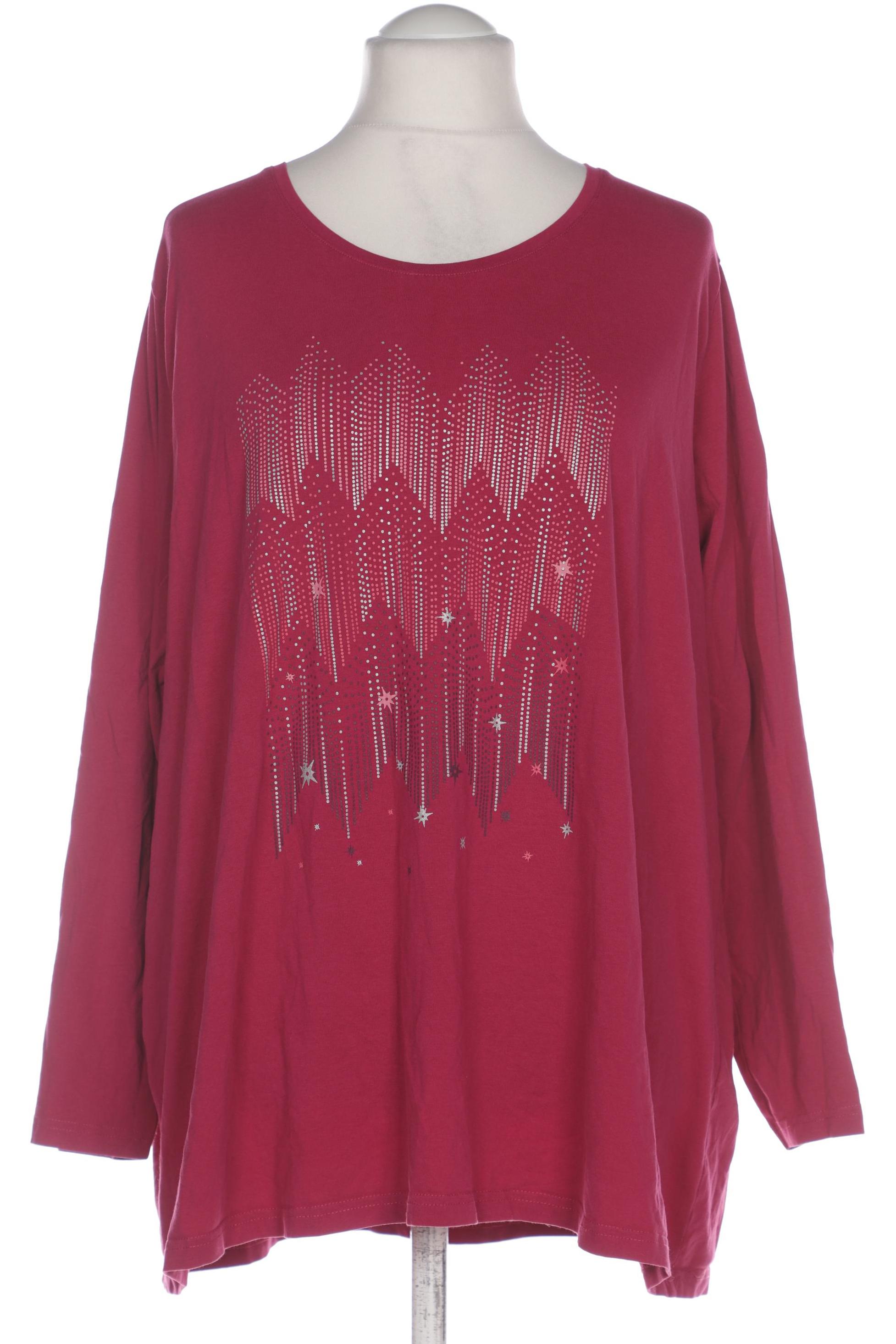 

Ulla Popken Damen Langarmshirt, pink, Gr. 54