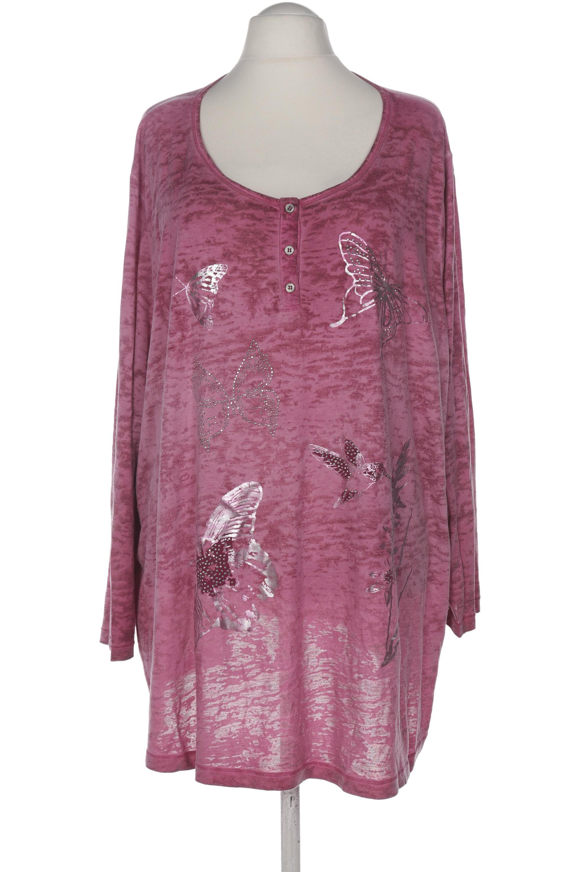 

Ulla Popken Damen Langarmshirt, pink, Gr. 58