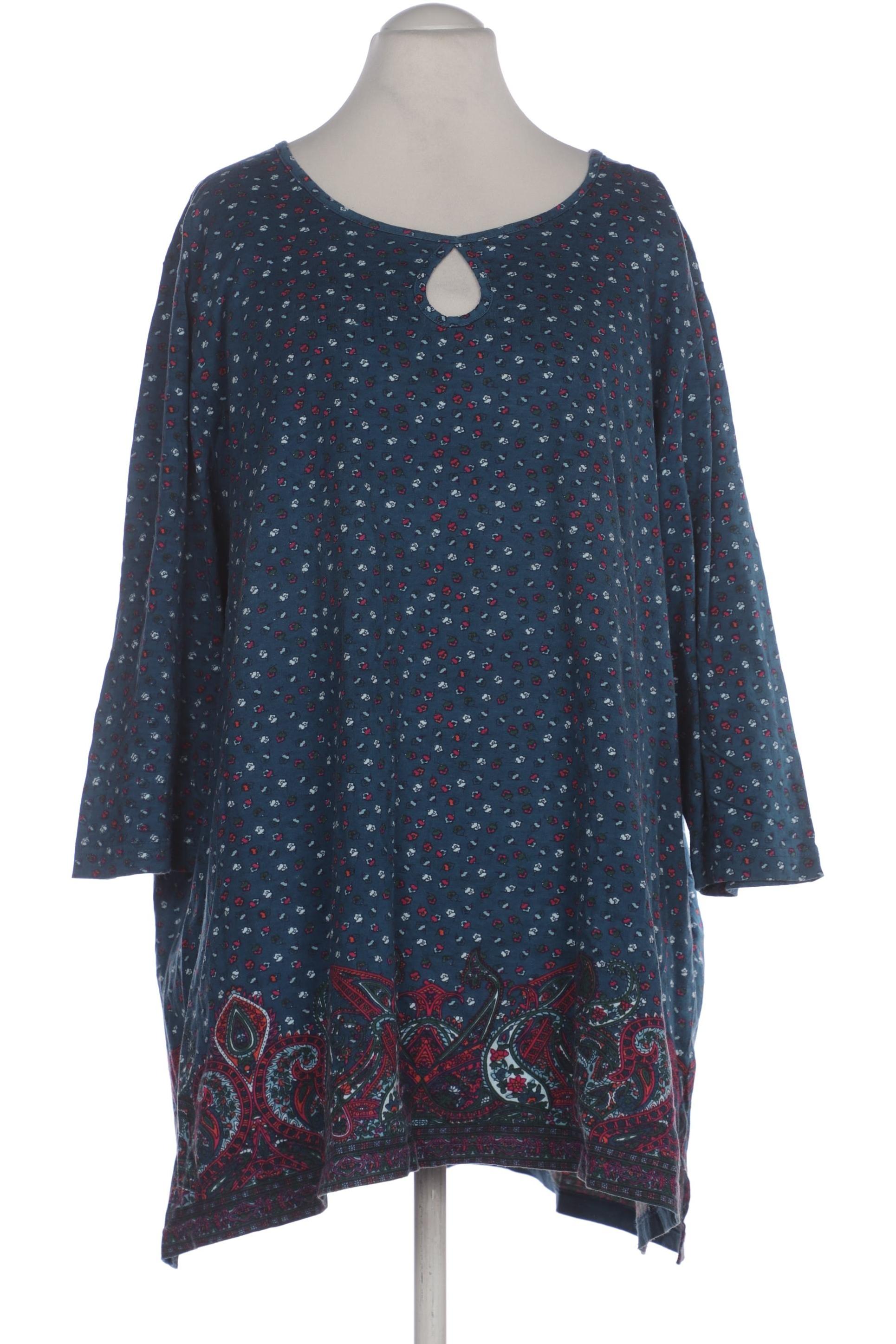 

Ulla Popken Damen Langarmshirt, blau, Gr. 58