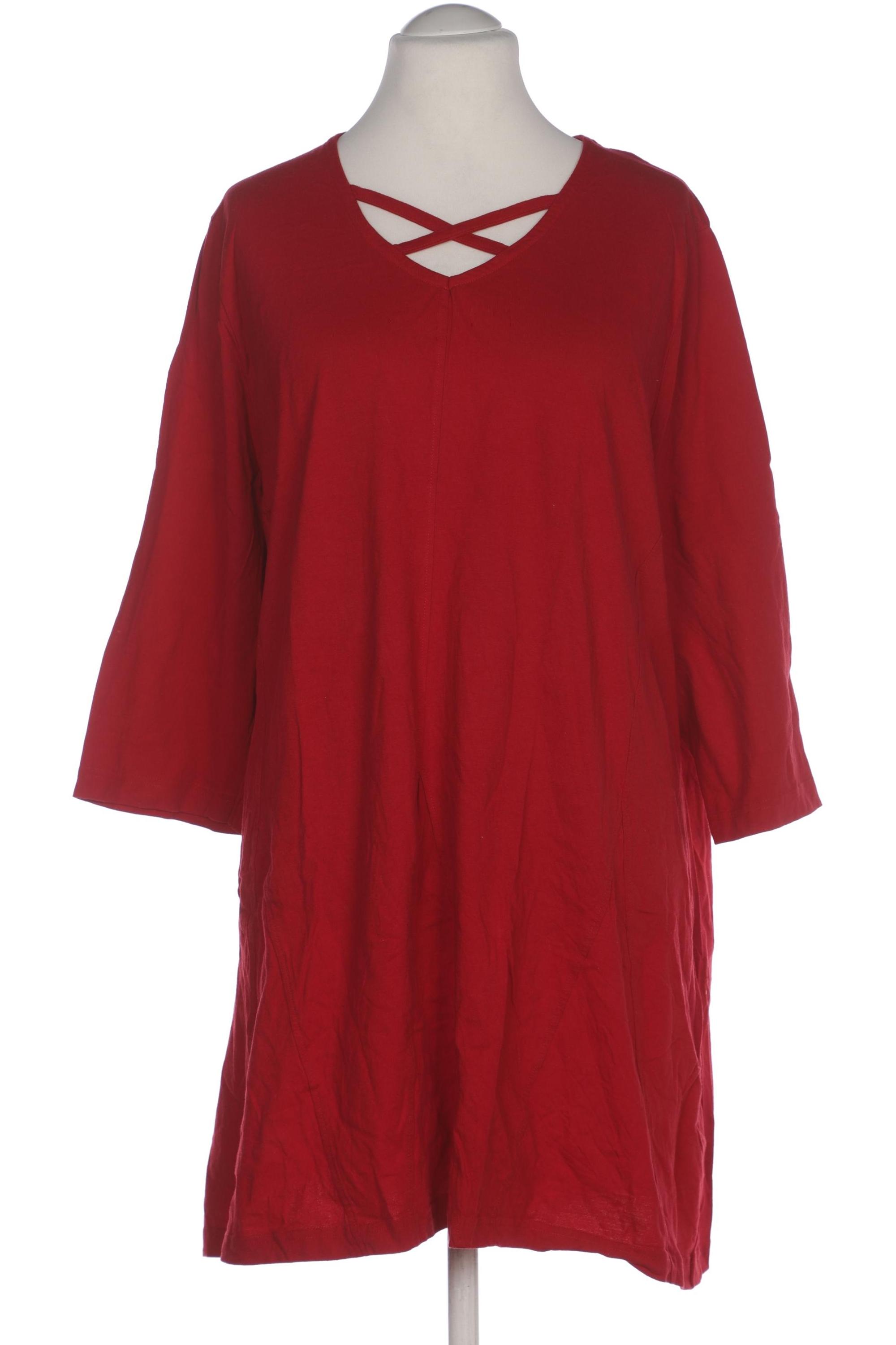 

Ulla Popken Damen Langarmshirt, rot, Gr. 54