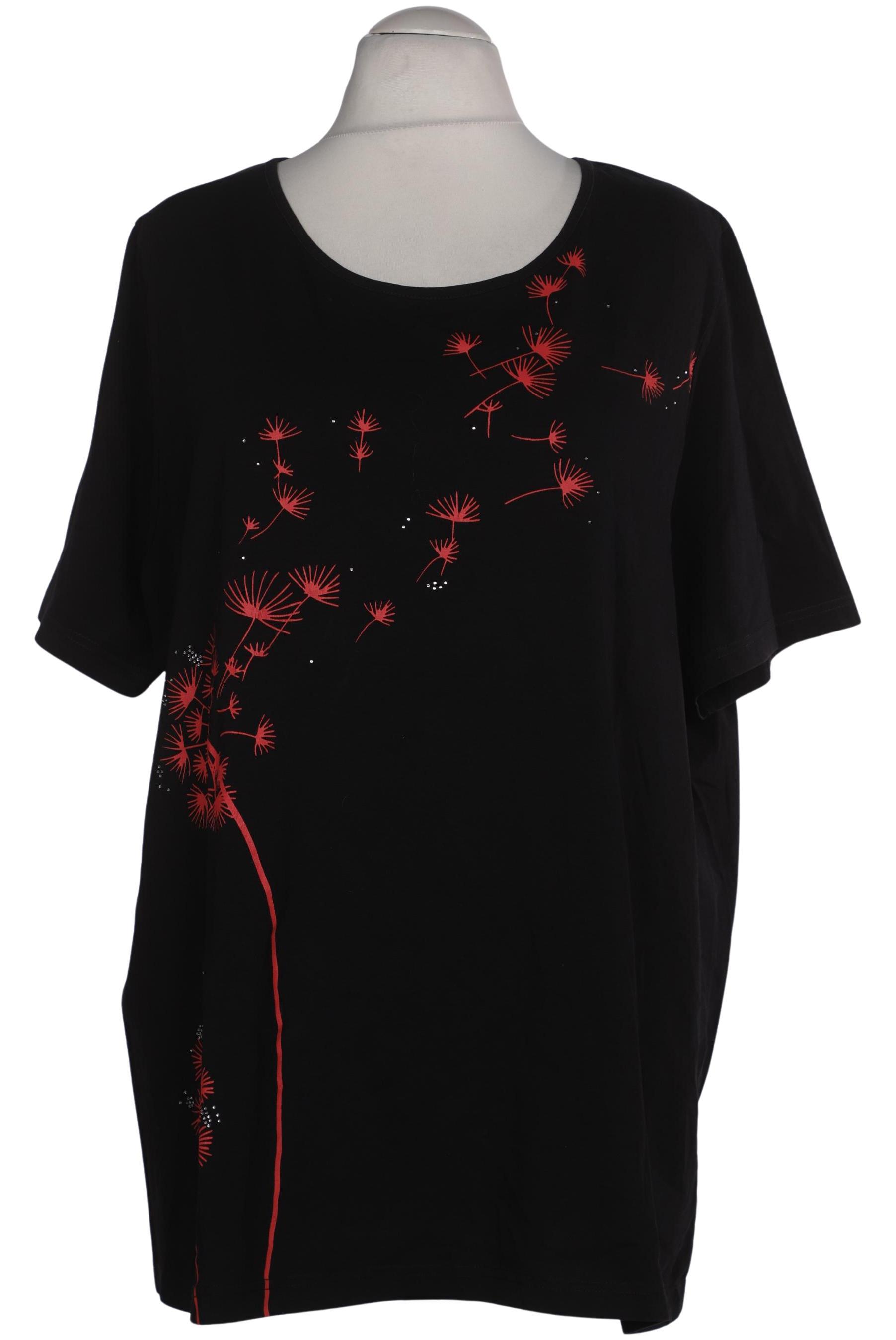 

Ulla Popken Damen T-Shirt, schwarz, Gr. 54