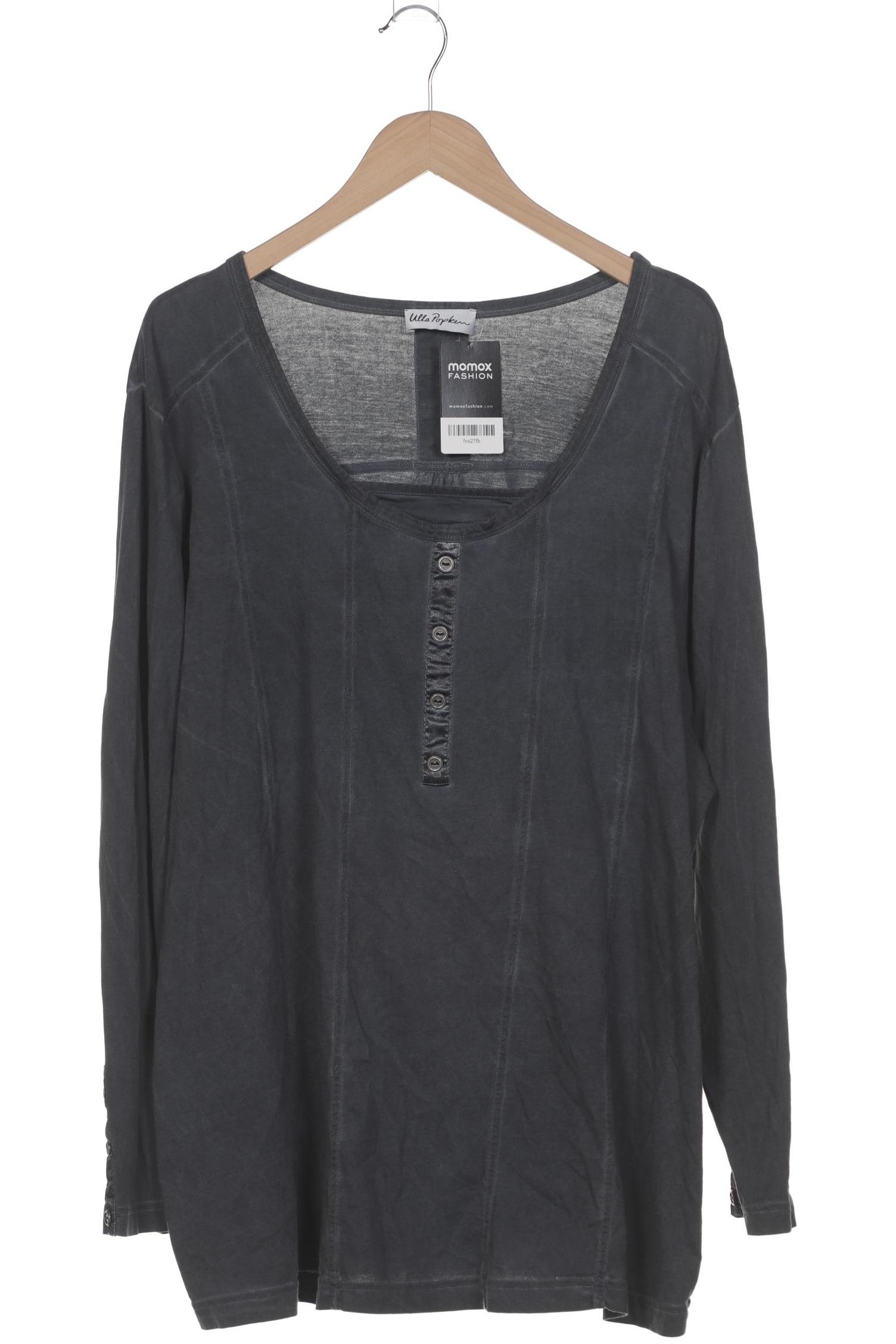 

Ulla Popken Damen Langarmshirt, grau, Gr. 50