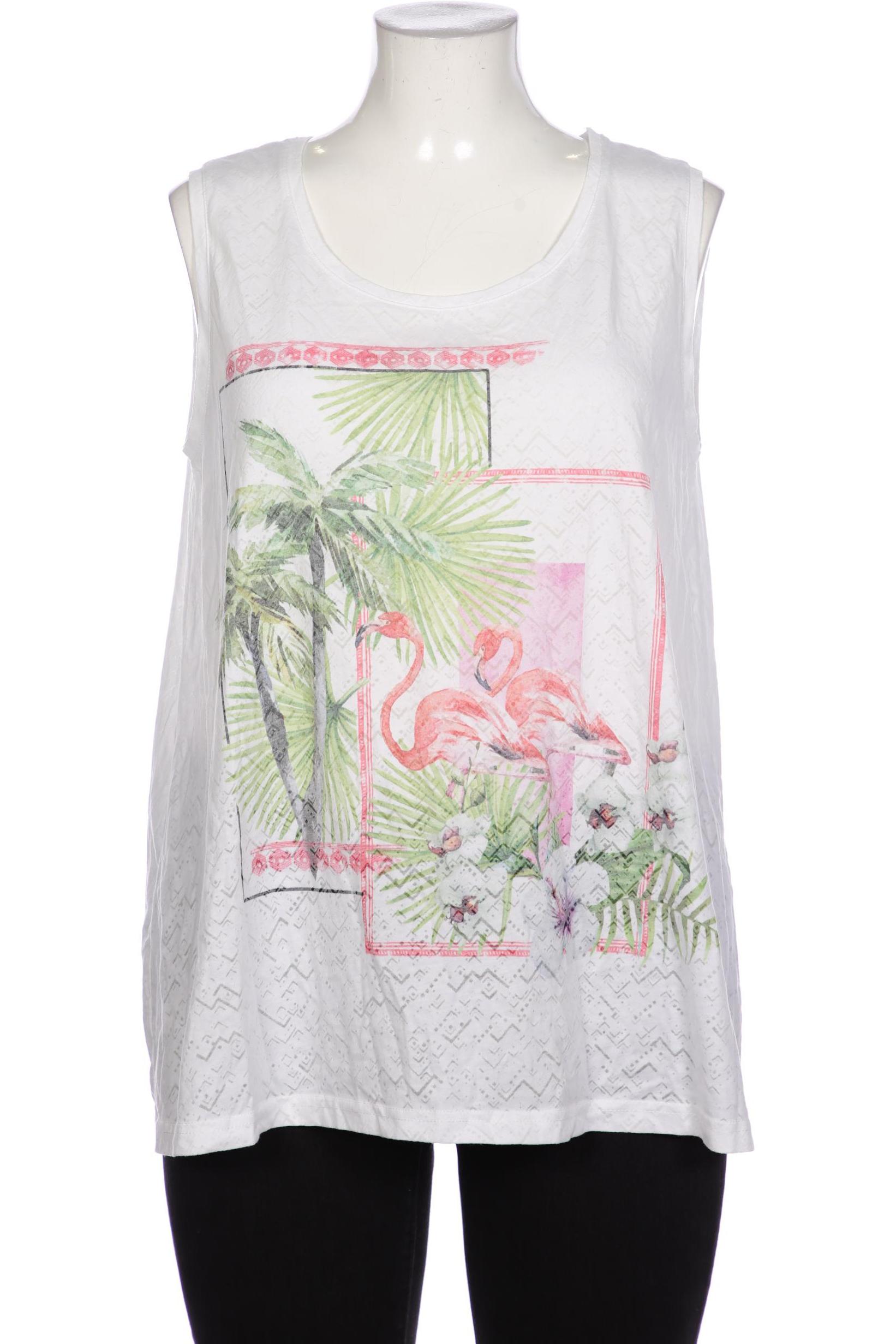 

Ulla Popken Damen Top, weiß, Gr. 46