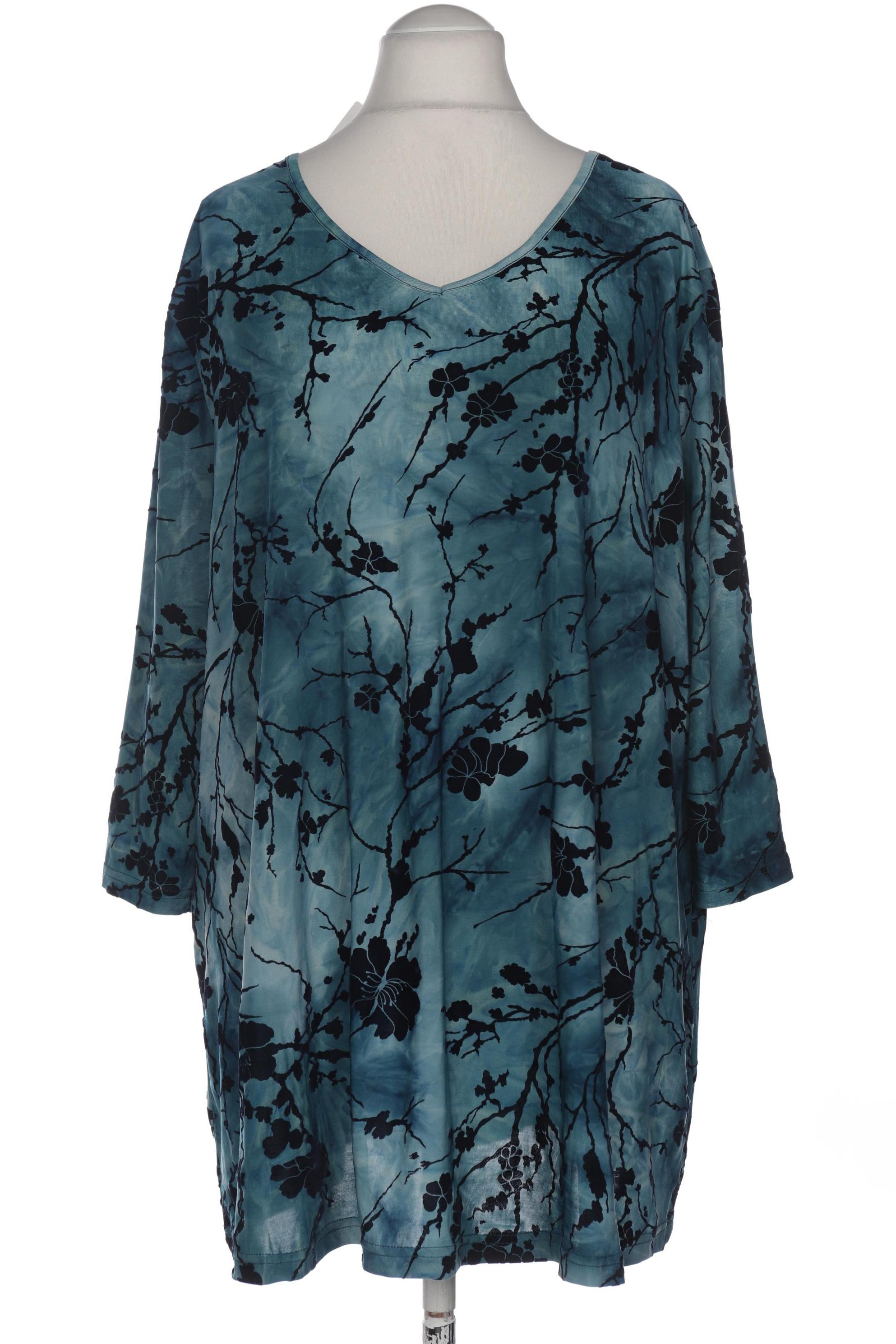 

Ulla Popken Damen Langarmshirt, blau