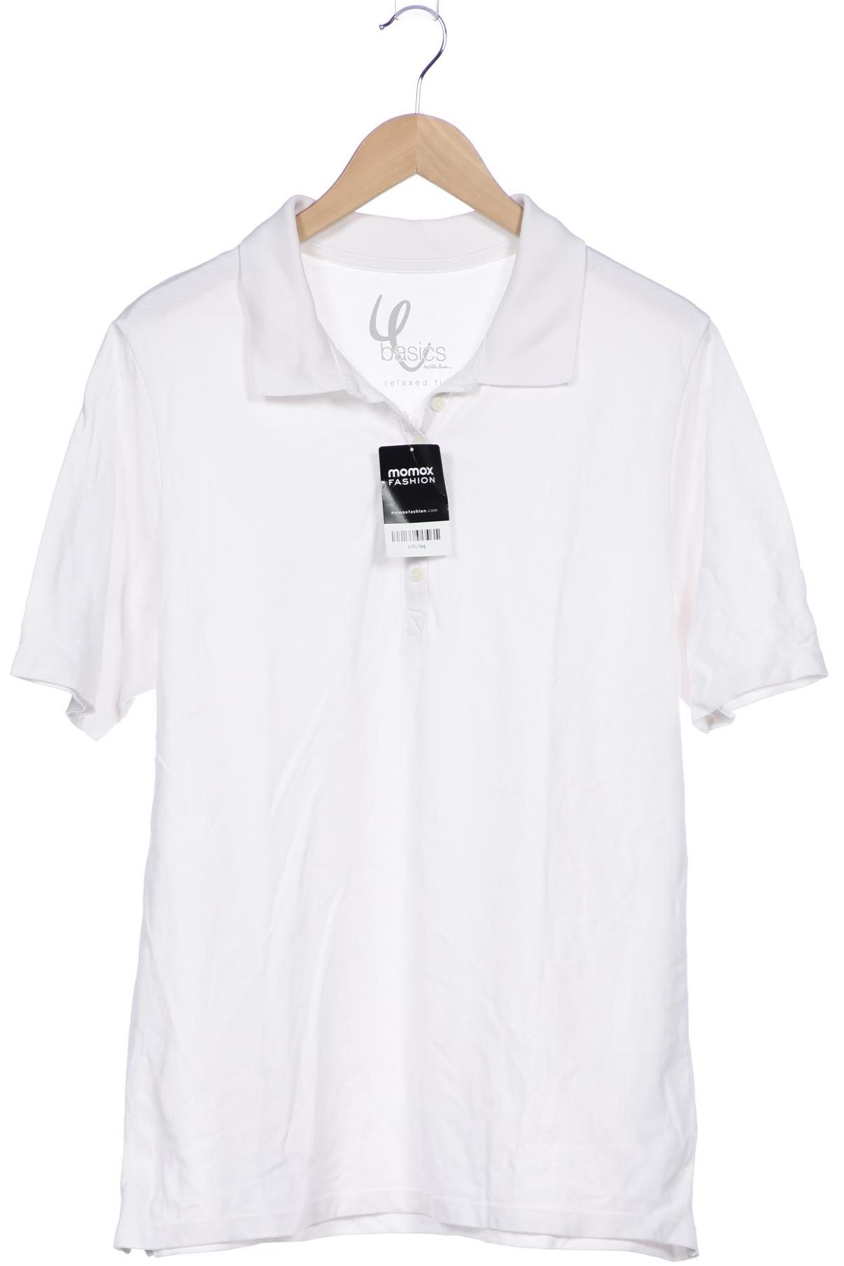 

Ulla Popken Damen Poloshirt, weiß, Gr. 46