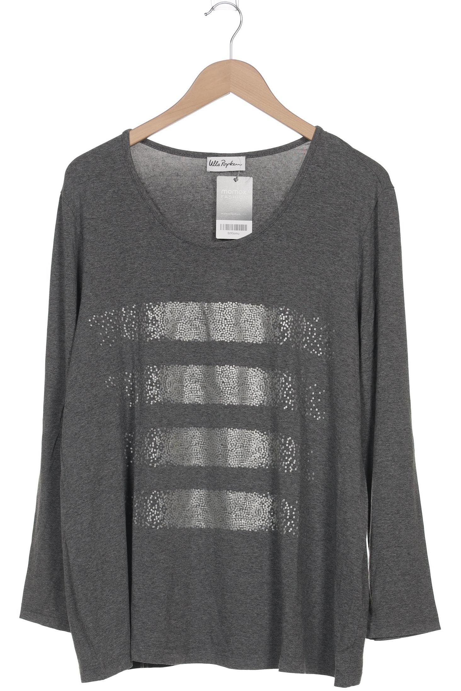 

Ulla Popken Damen Langarmshirt, grau, Gr. 46