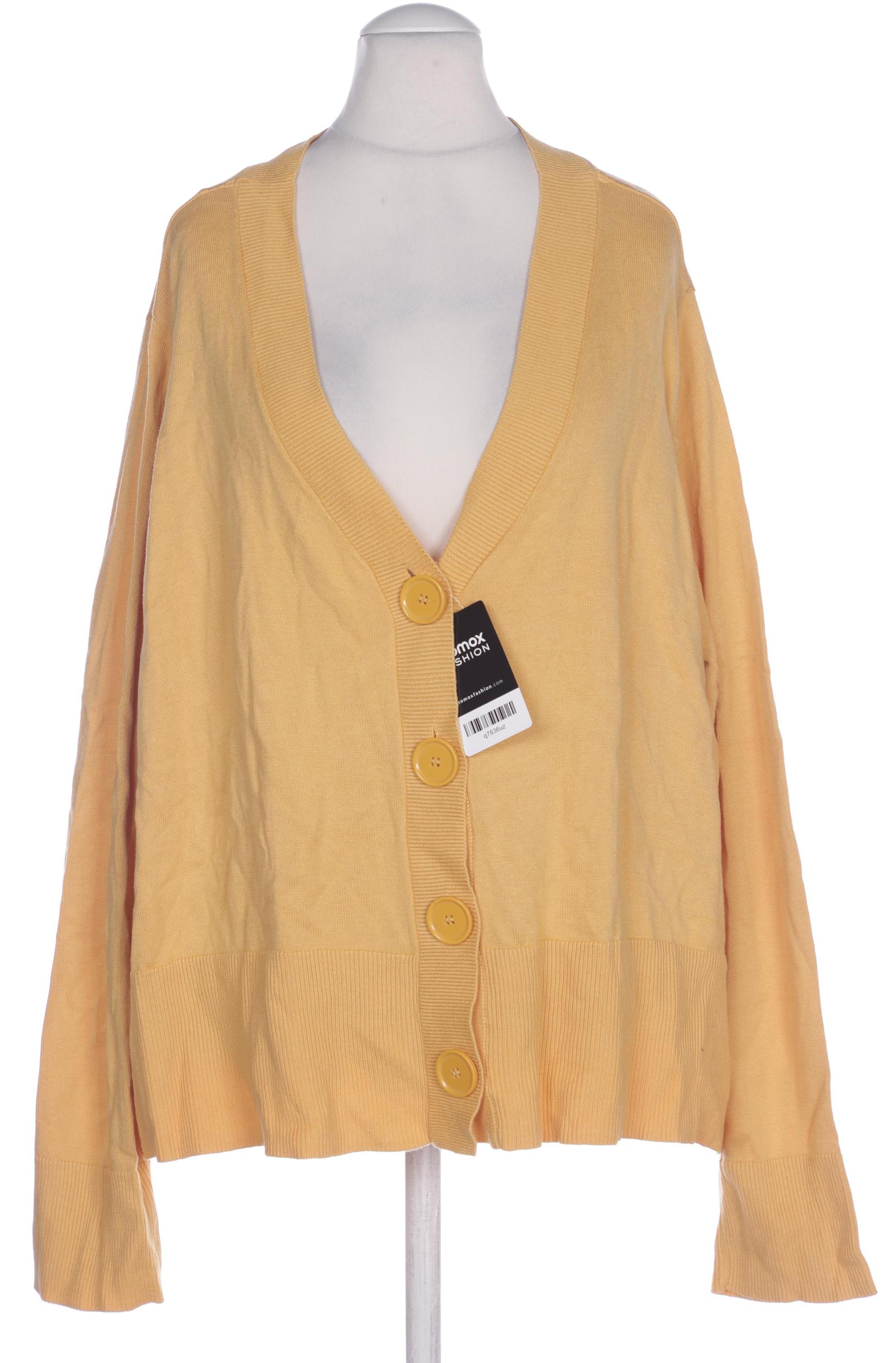 

Ulla Popken Damen Strickjacke, gelb, Gr. 58