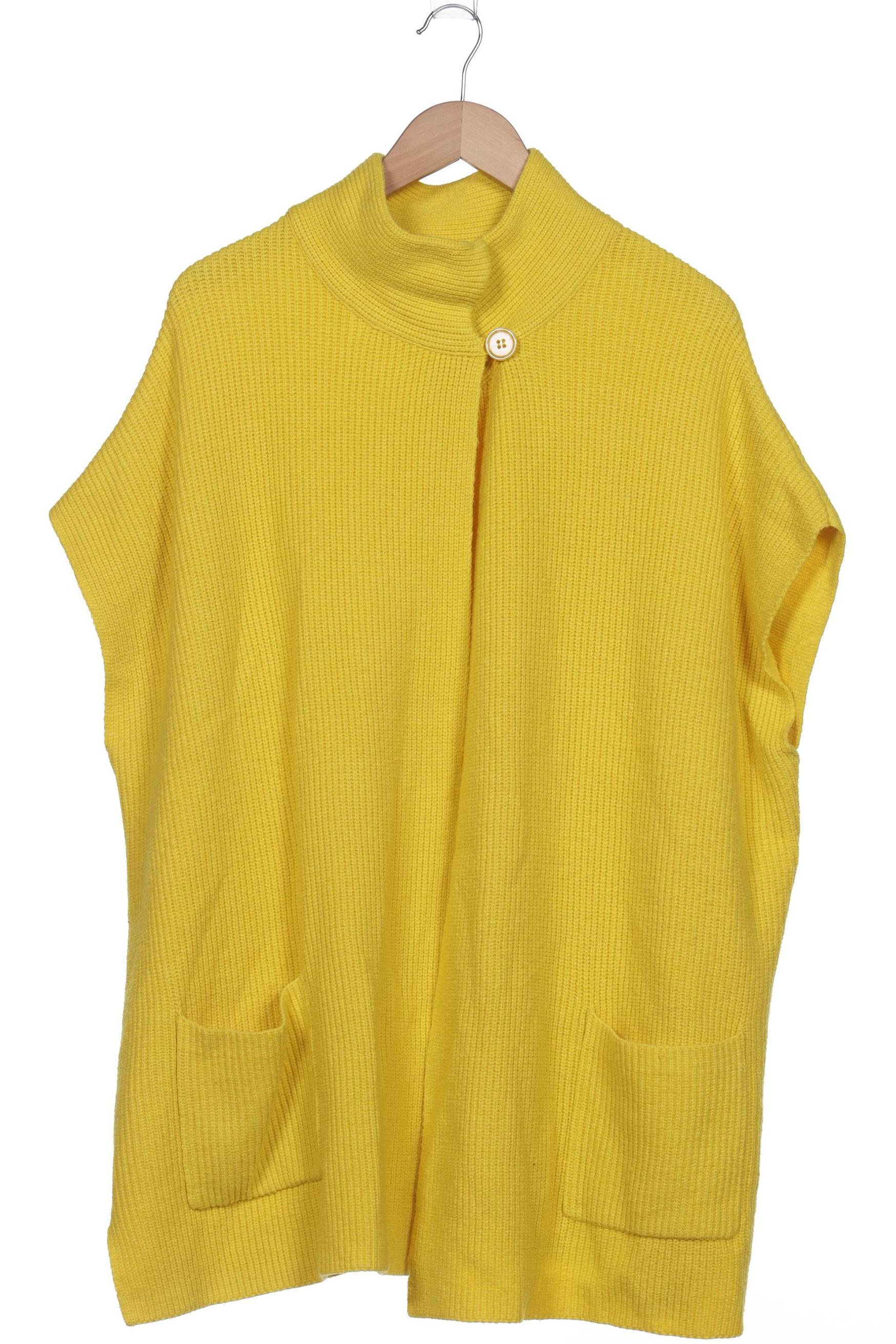 

Ulla Popken Damen Strickjacke, gelb, Gr. 46