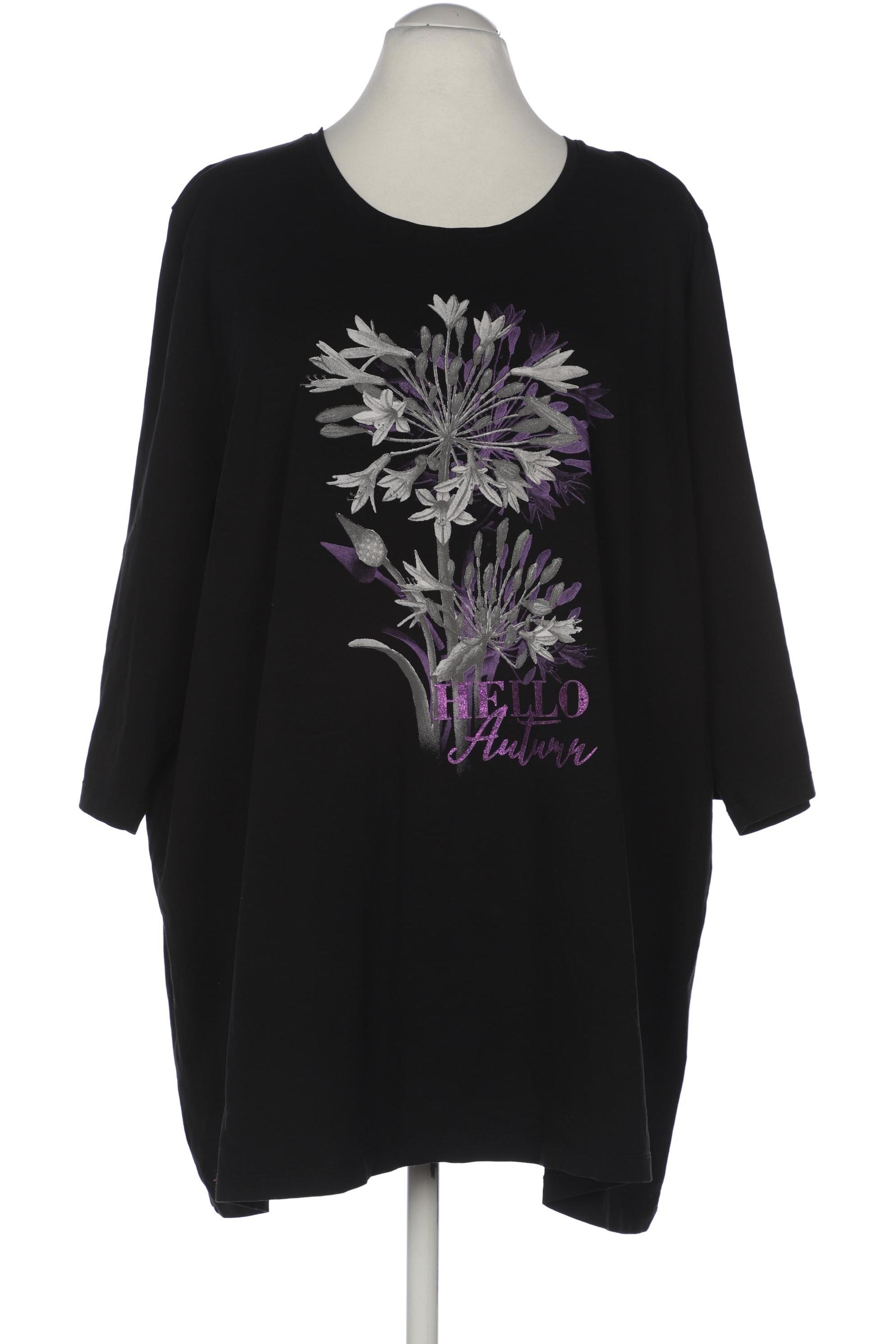 

Ulla Popken Damen T-Shirt, schwarz, Gr. 58