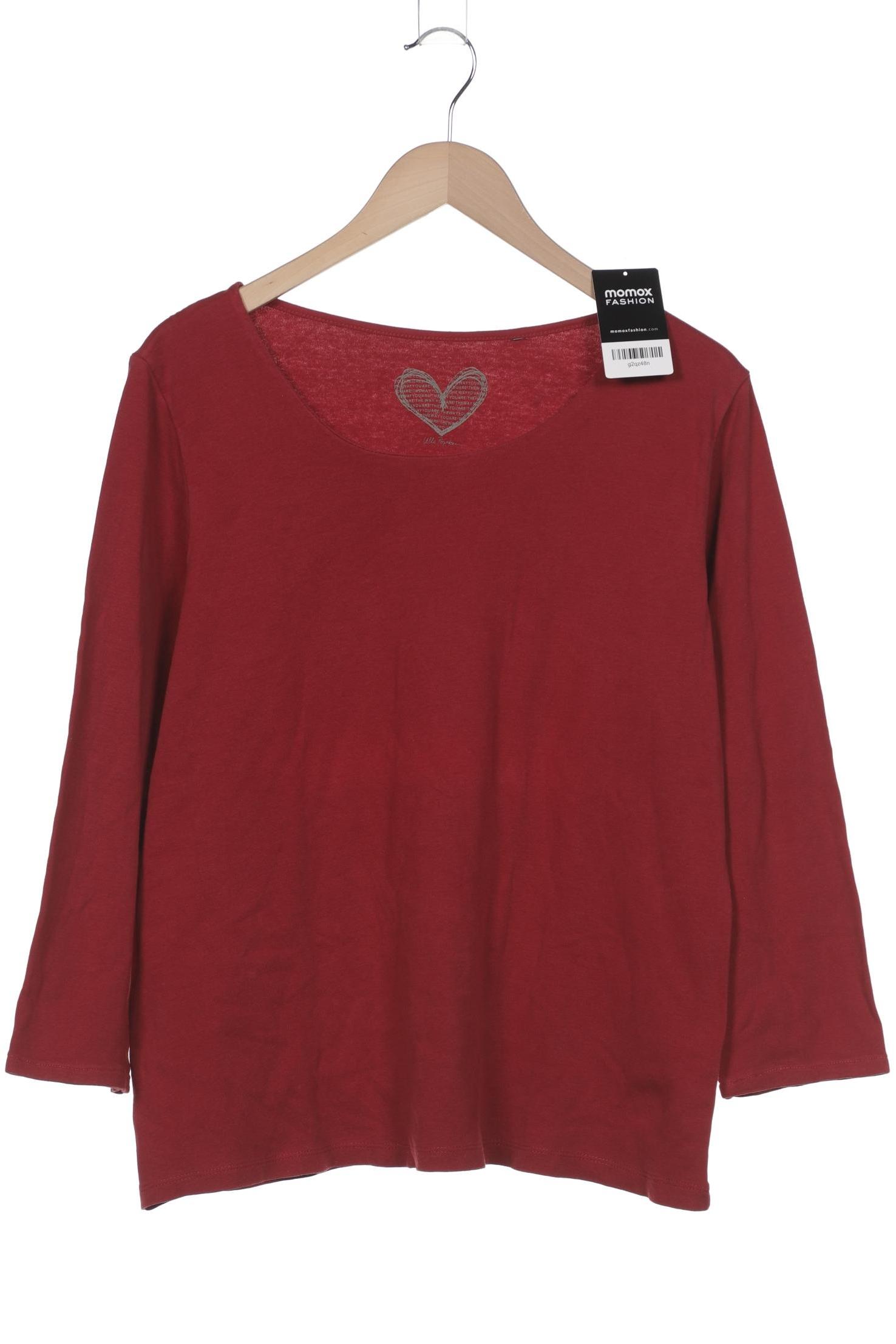 

Ulla Popken Damen Langarmshirt, bordeaux, Gr. 46