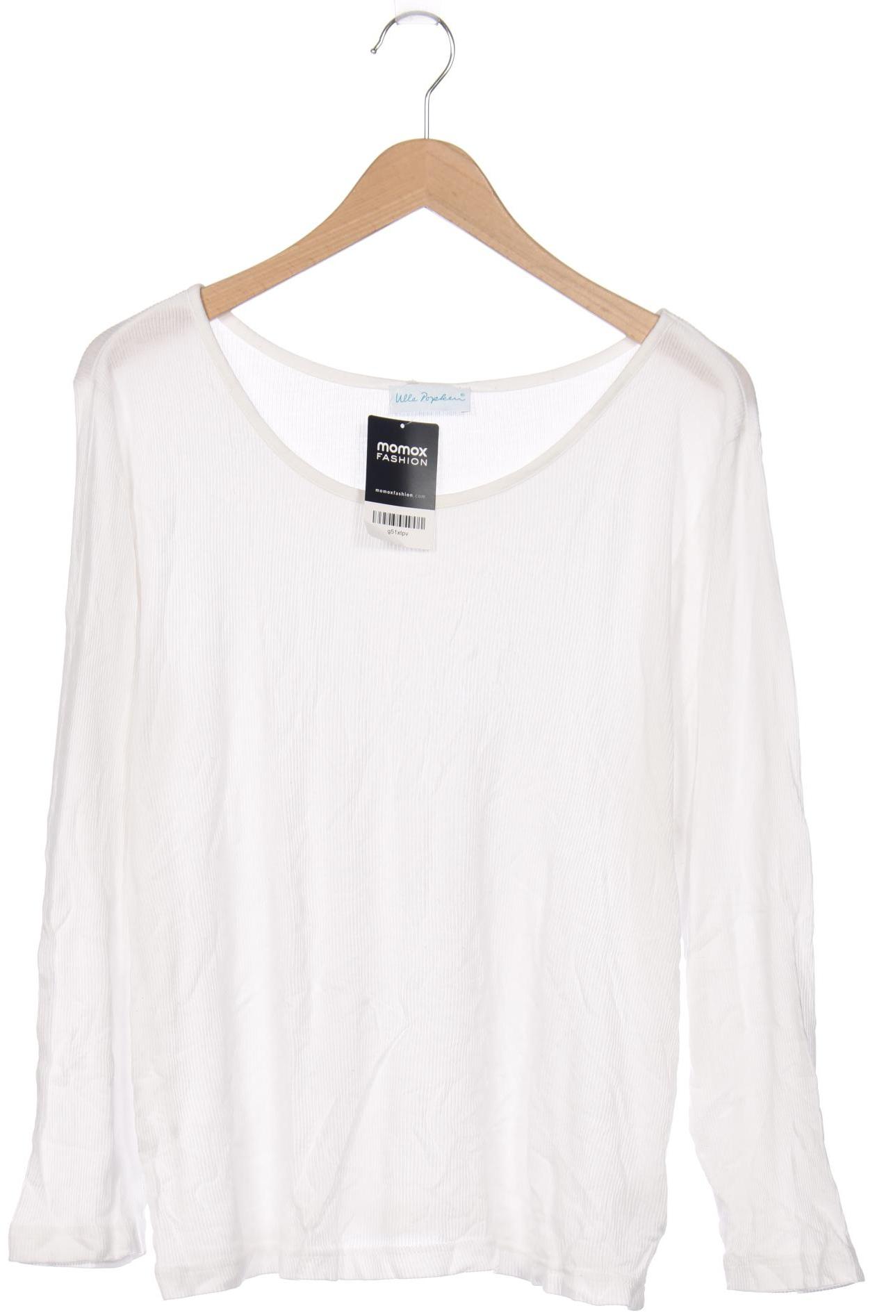 

Ulla Popken Damen Langarmshirt, weiß