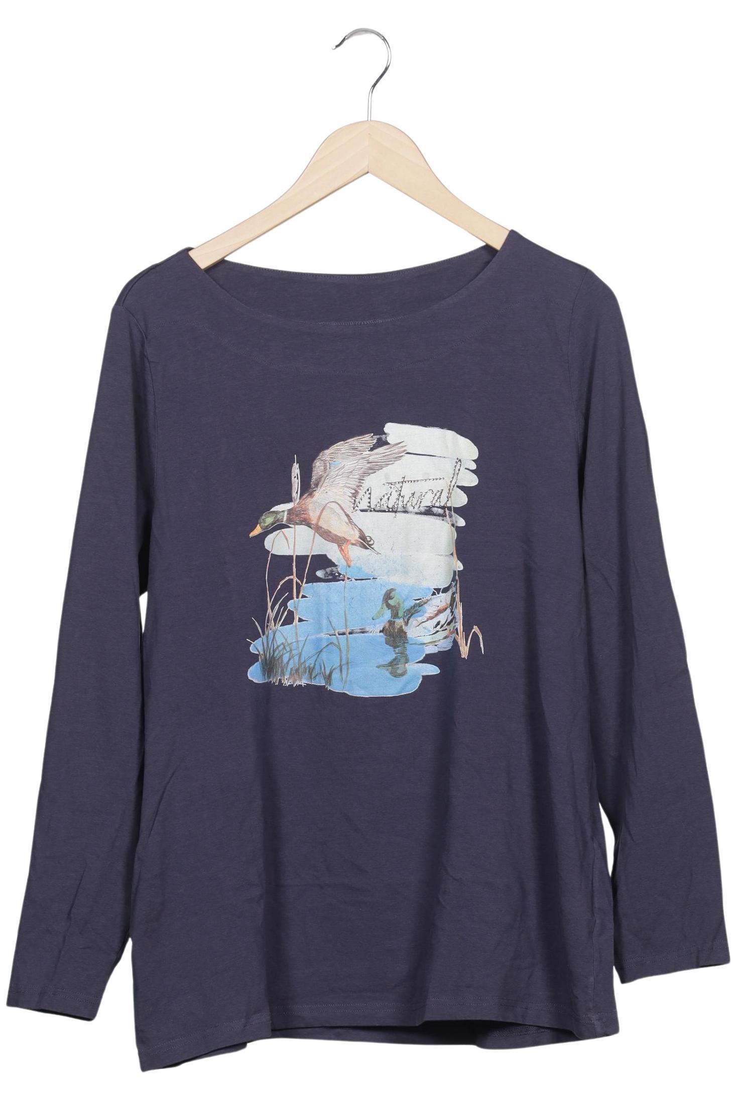 

Ulla Popken Damen Langarmshirt, marineblau, Gr. 46