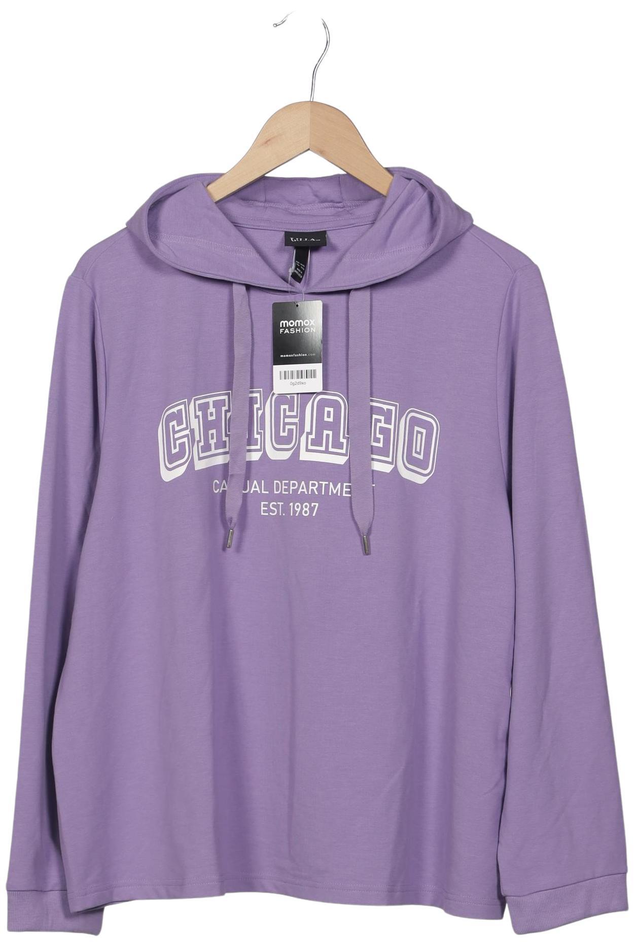 

Ulla Popken Damen Kapuzenpullover, flieder, Gr. 46