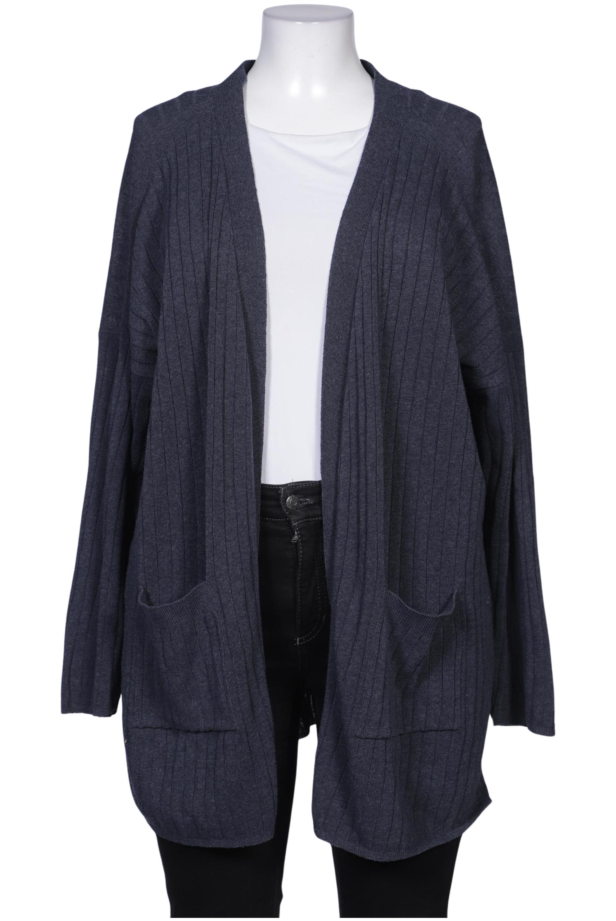 

Ulla Popken Damen Strickjacke, blau, Gr. 46