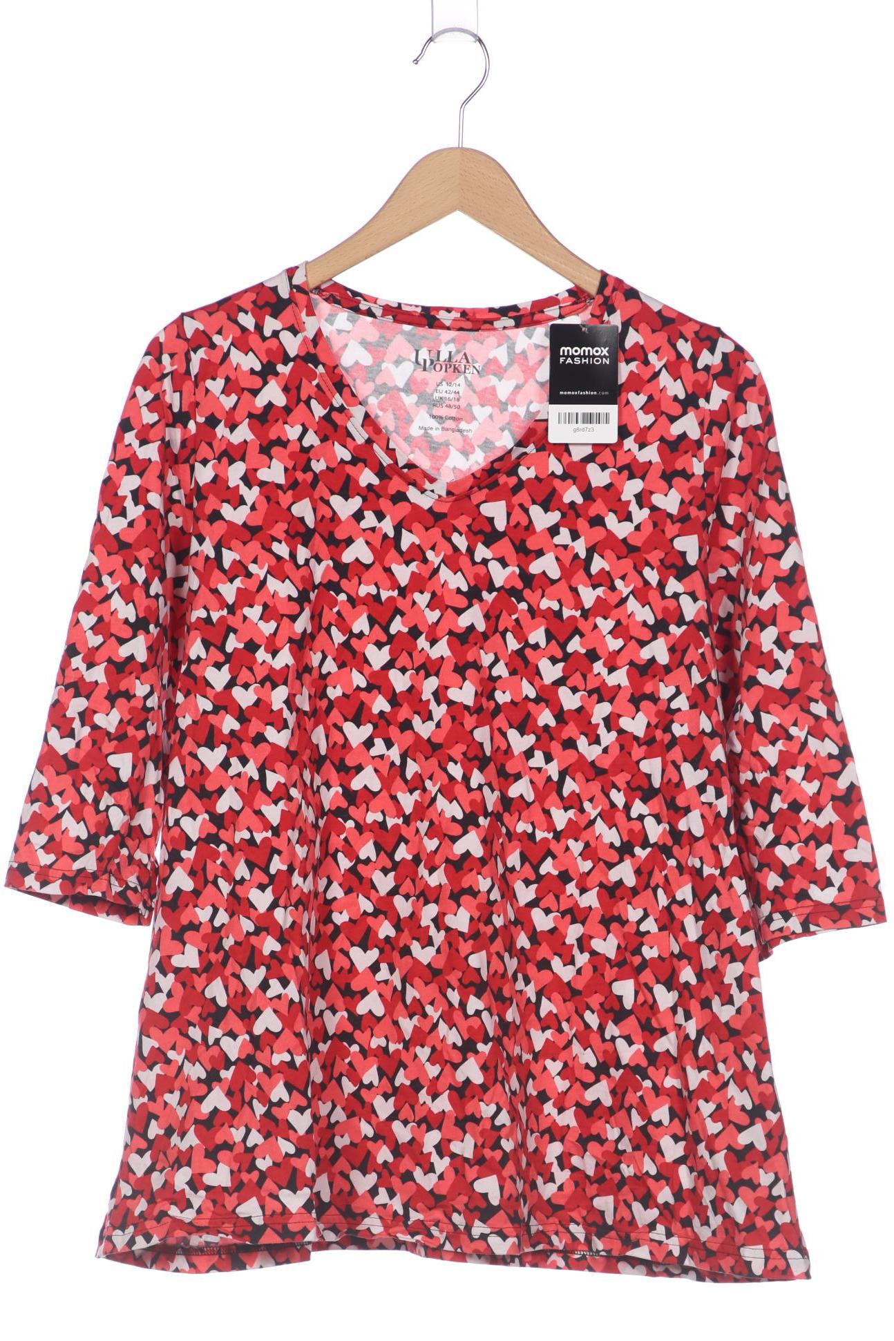 

Ulla Popken Damen Langarmshirt, rot, Gr. 42