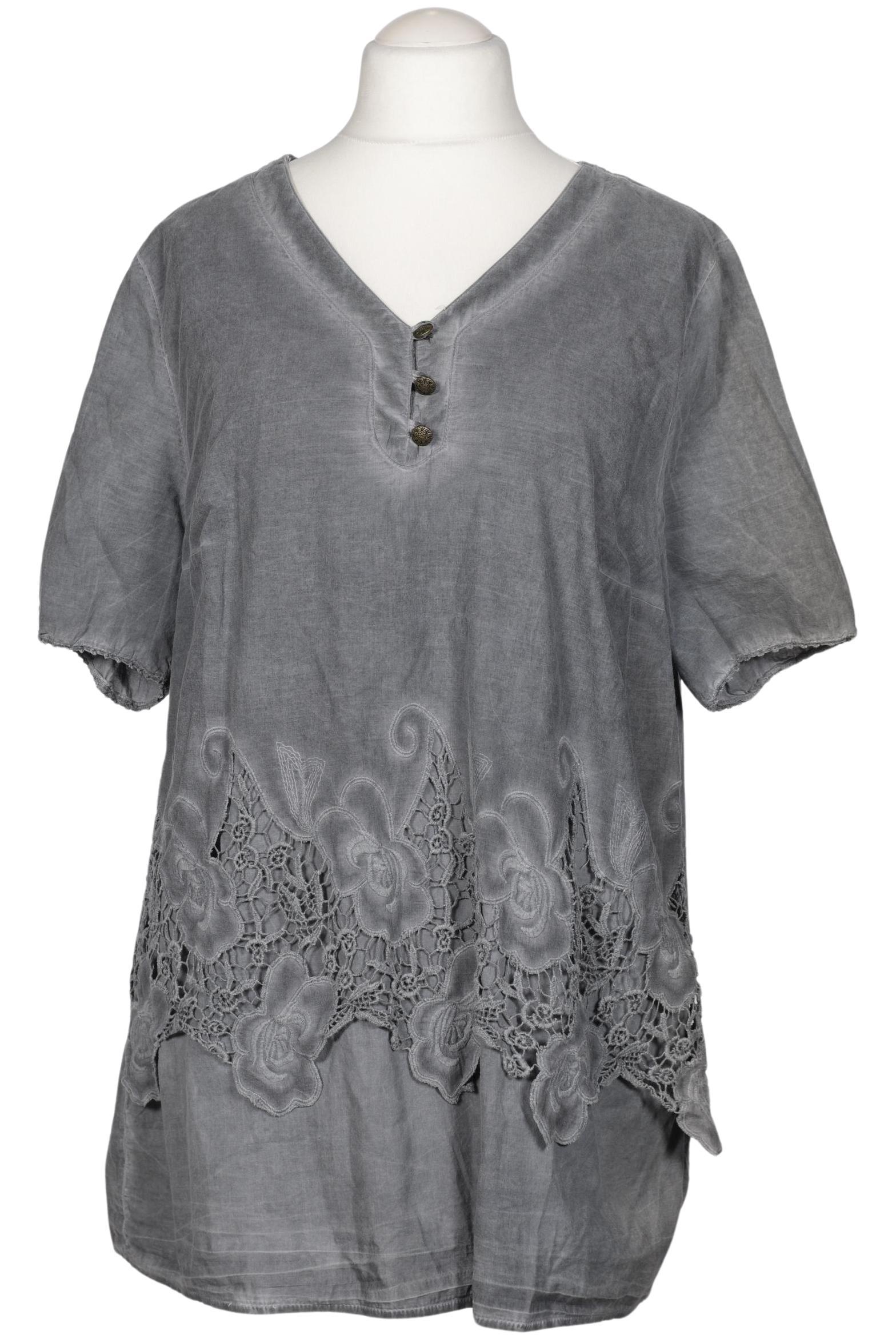 

Ulla Popken Damen Bluse, grau, Gr. 46