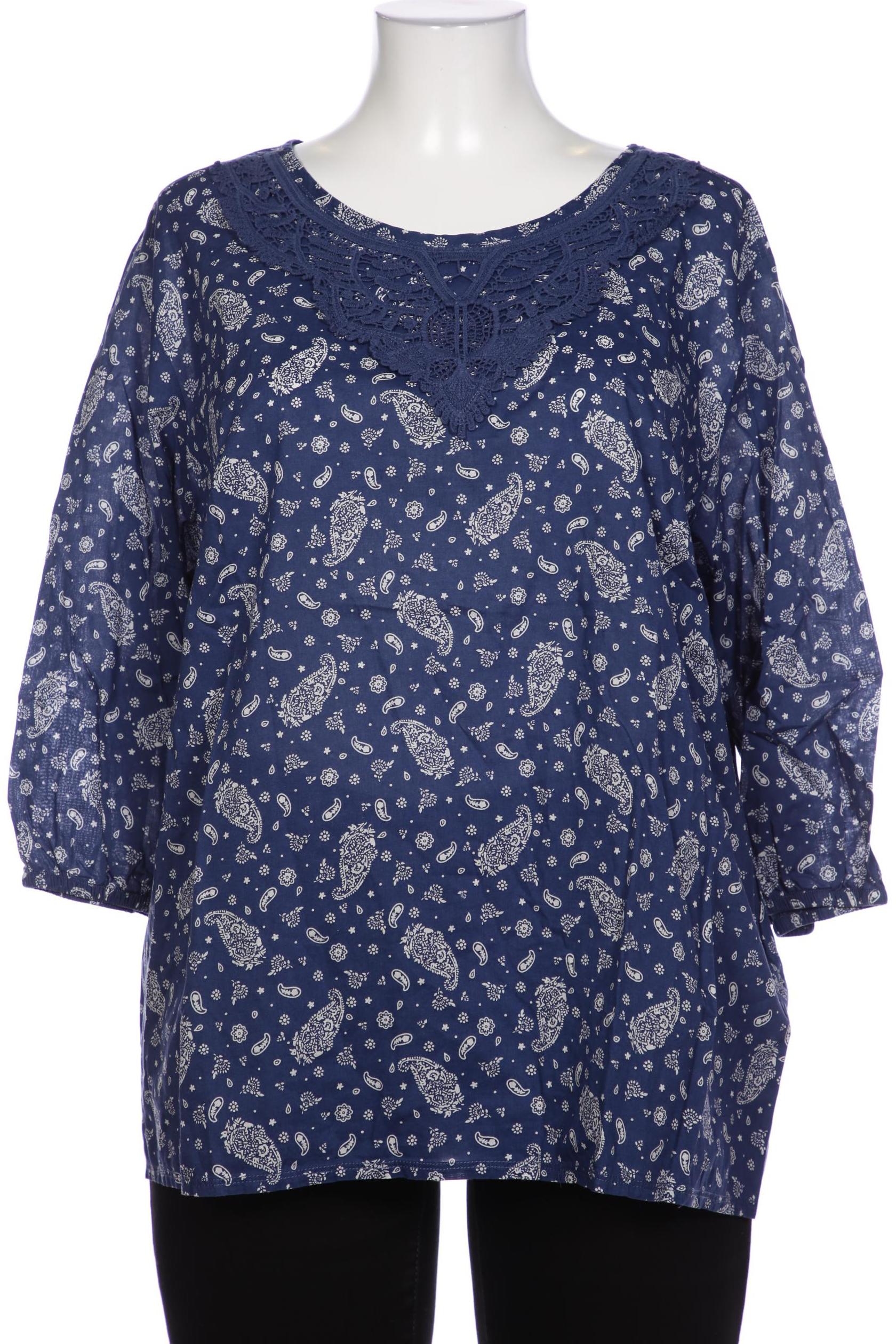 

Ulla Popken Damen Bluse, blau, Gr. 46