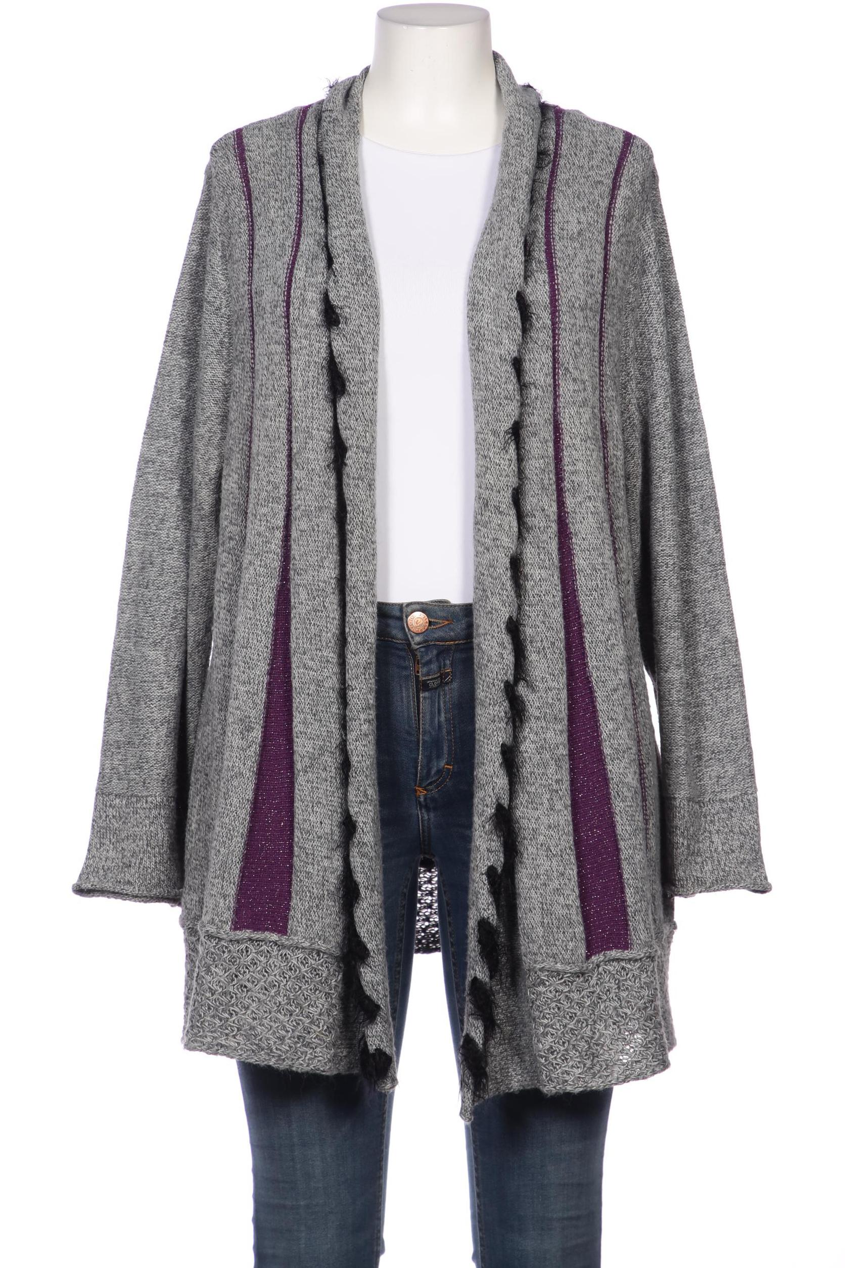 

Ulla Popken Damen Strickjacke, grau, Gr. 50
