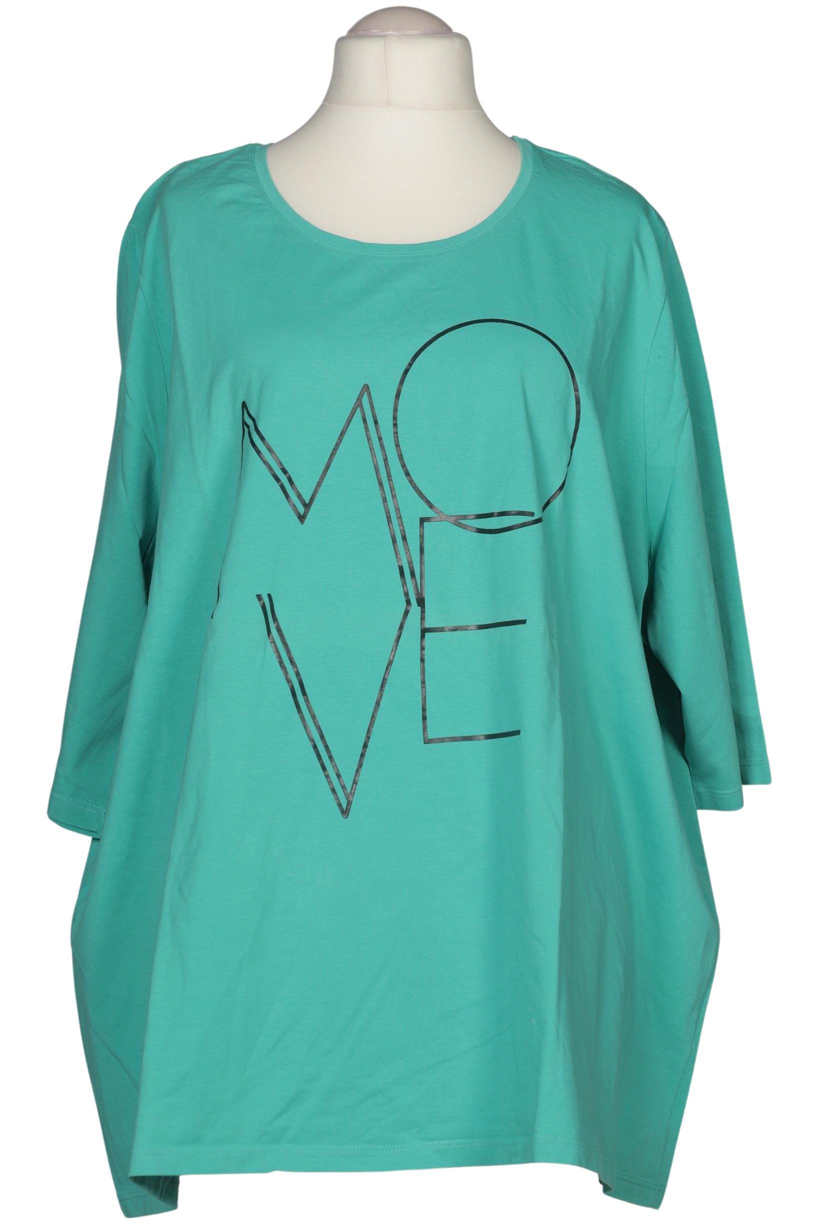 

Ulla Popken Damen T-Shirt, türkis, Gr. 58