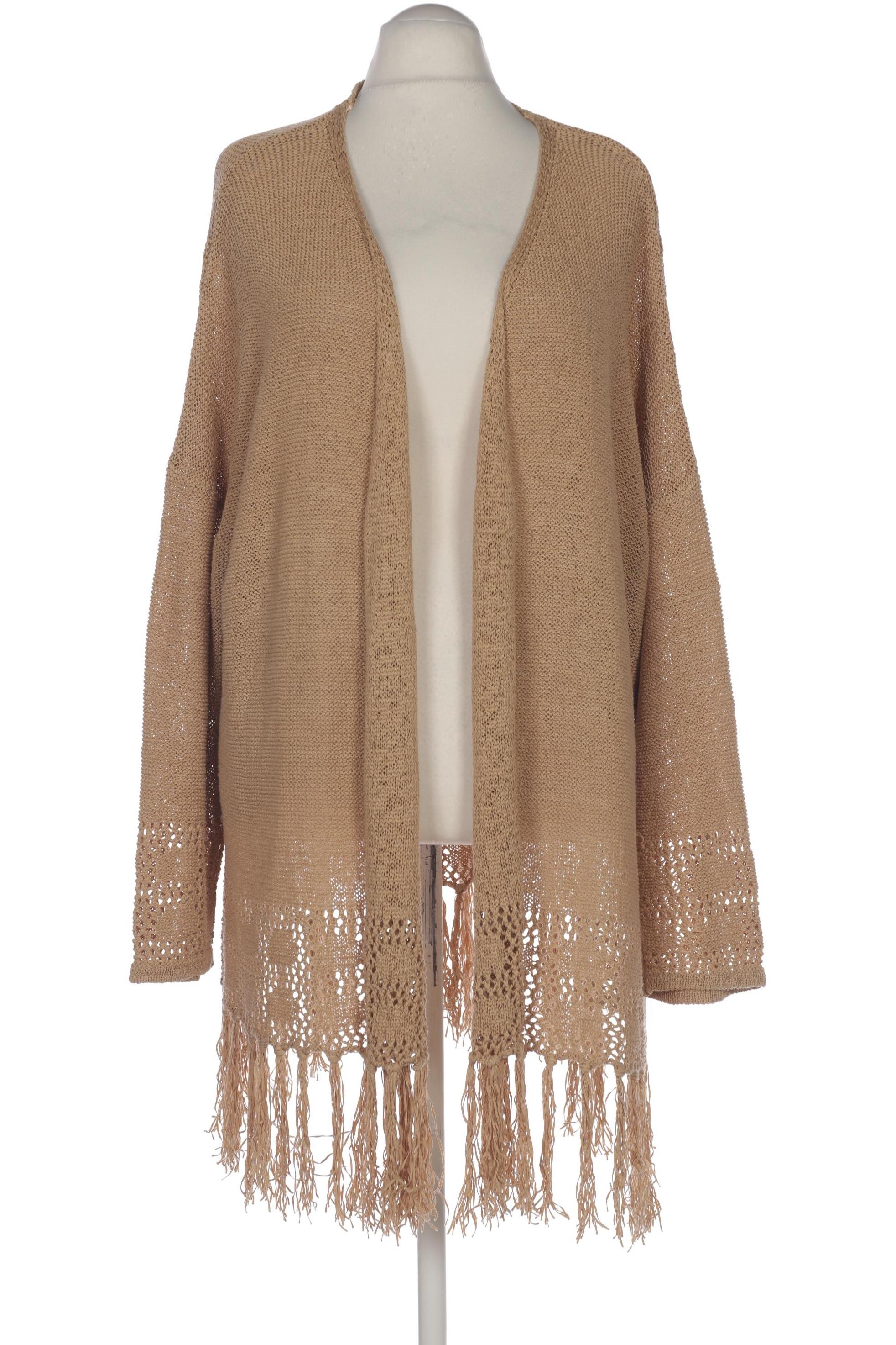 

Ulla Popken Damen Strickjacke, beige, Gr. 54