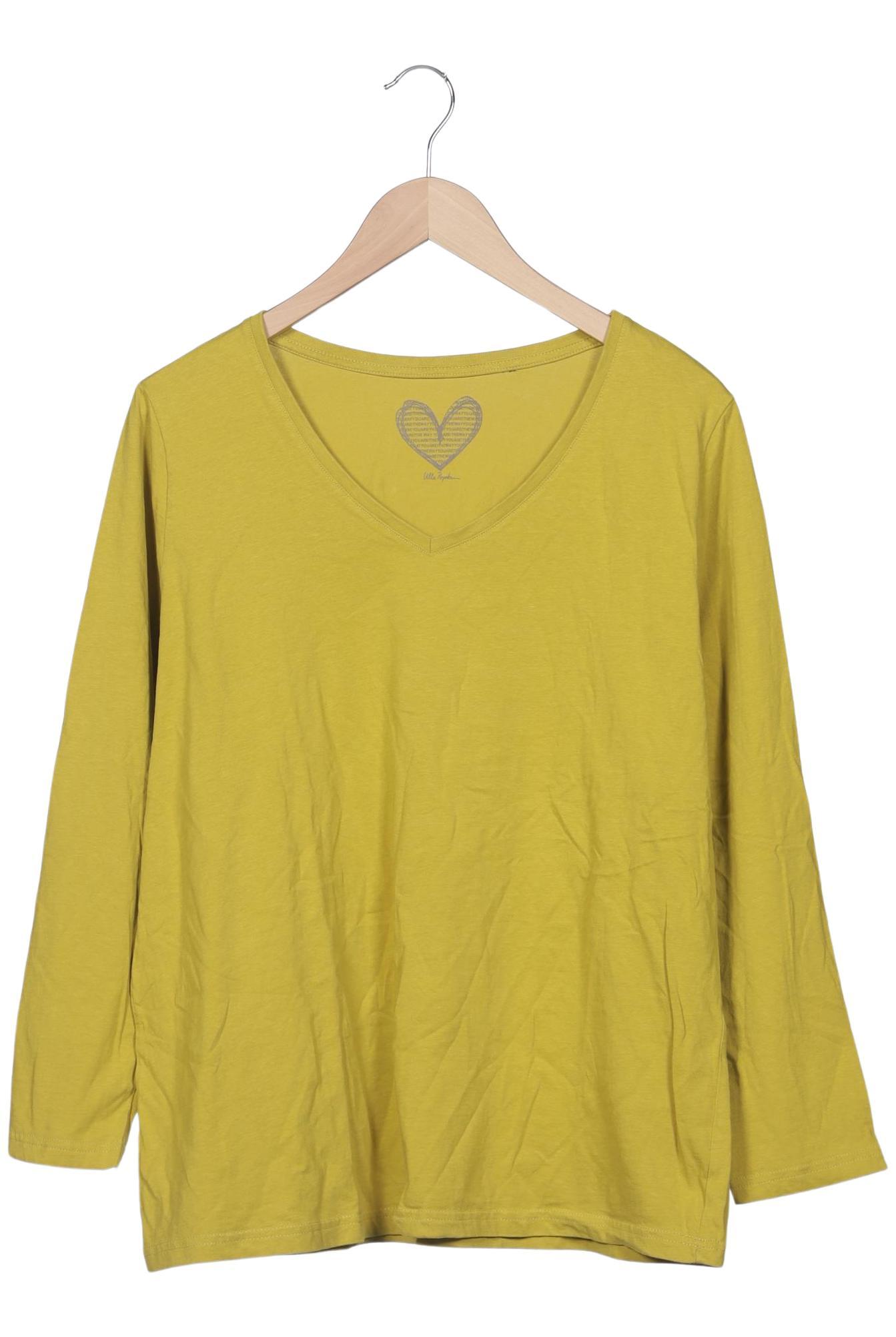 

Ulla Popken Damen Langarmshirt, gelb, Gr. 46