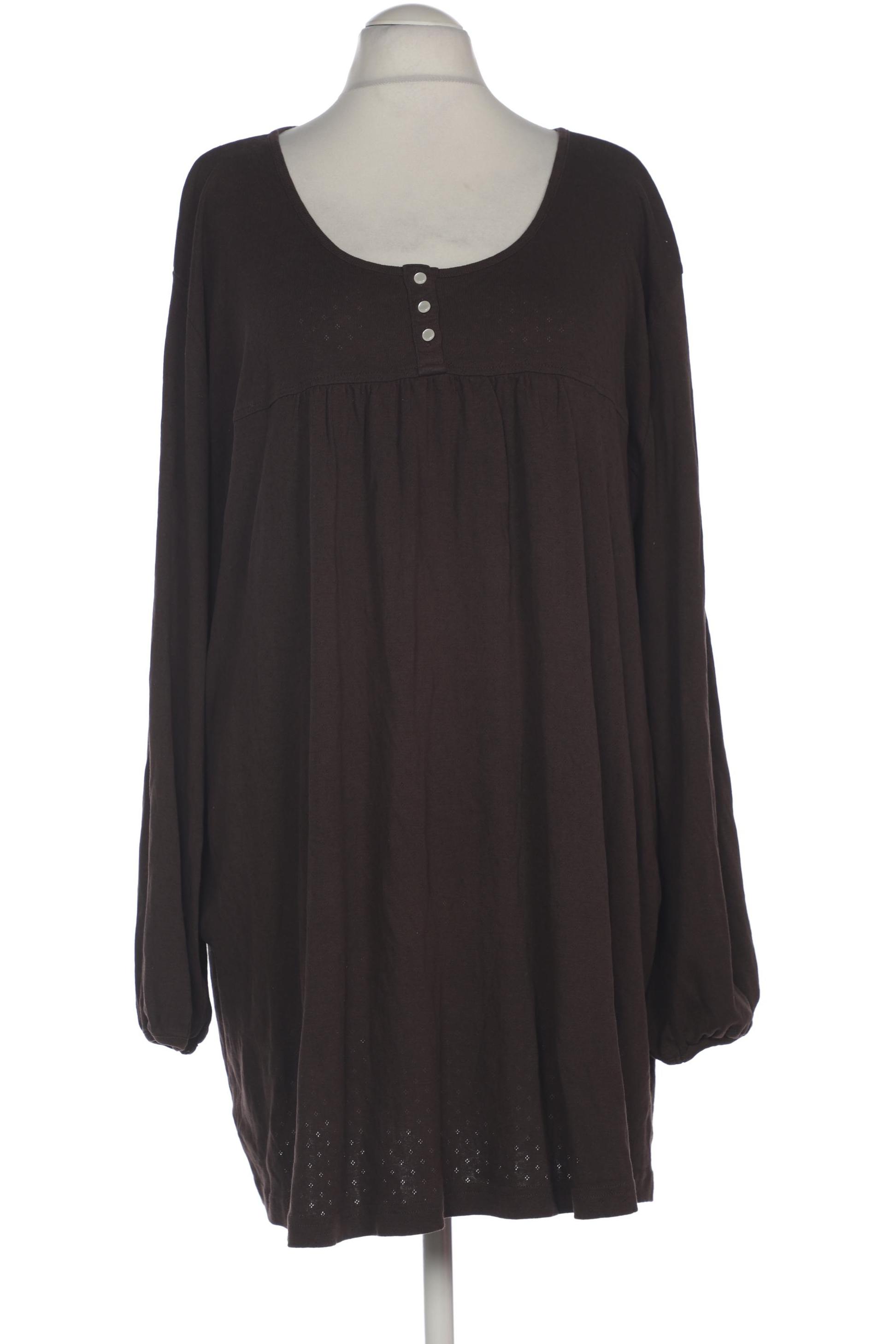 

Ulla Popken Damen Langarmshirt, braun, Gr. 58