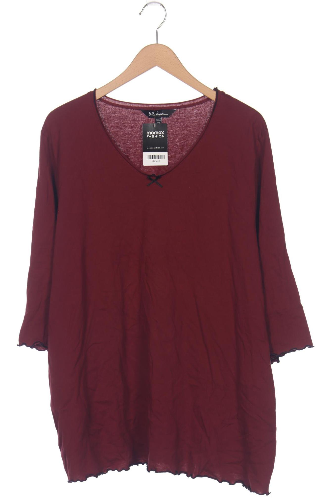 

Ulla Popken Damen Langarmshirt, bordeaux, Gr. 50