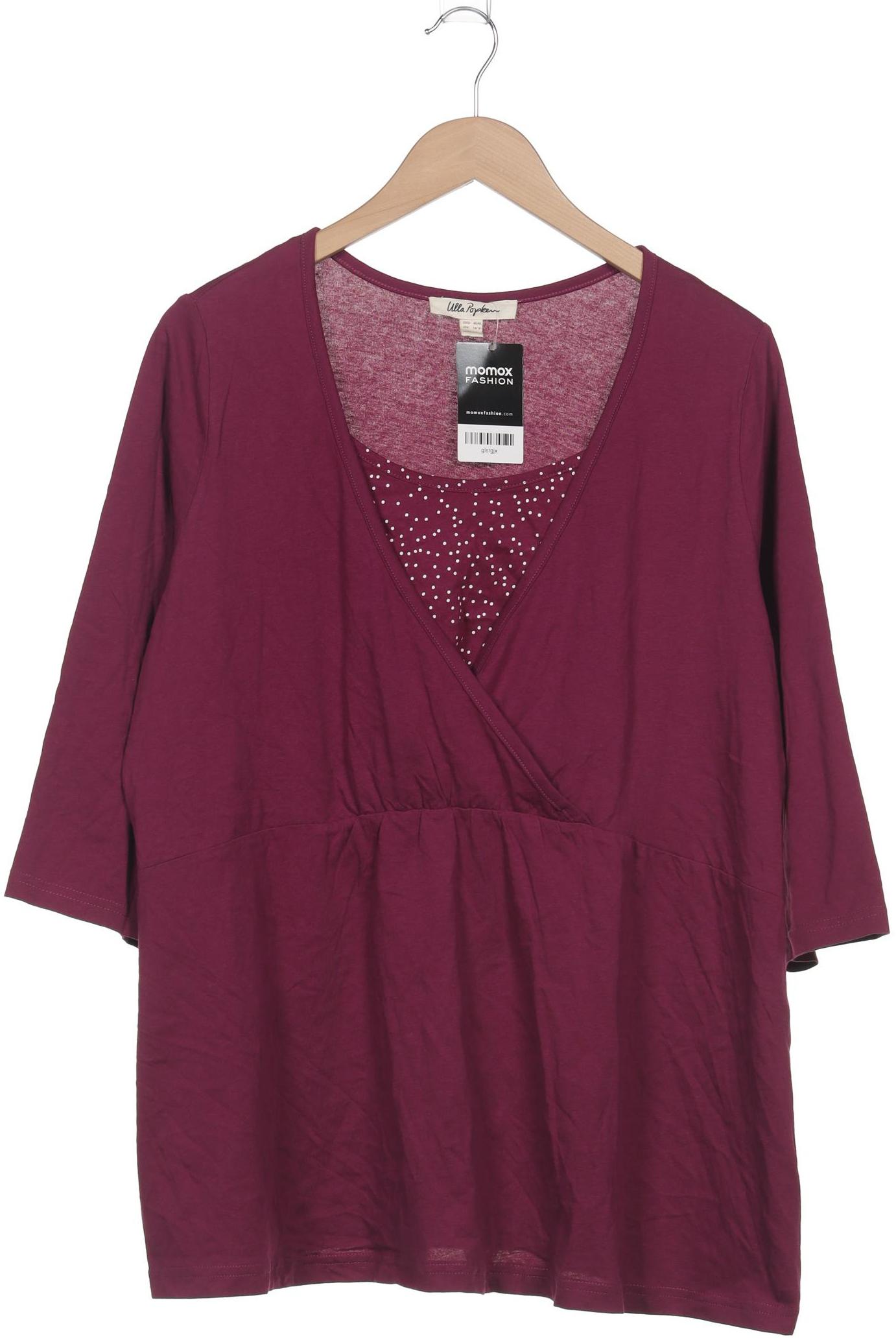 

Ulla Popken Damen Langarmshirt, bordeaux, Gr. 46