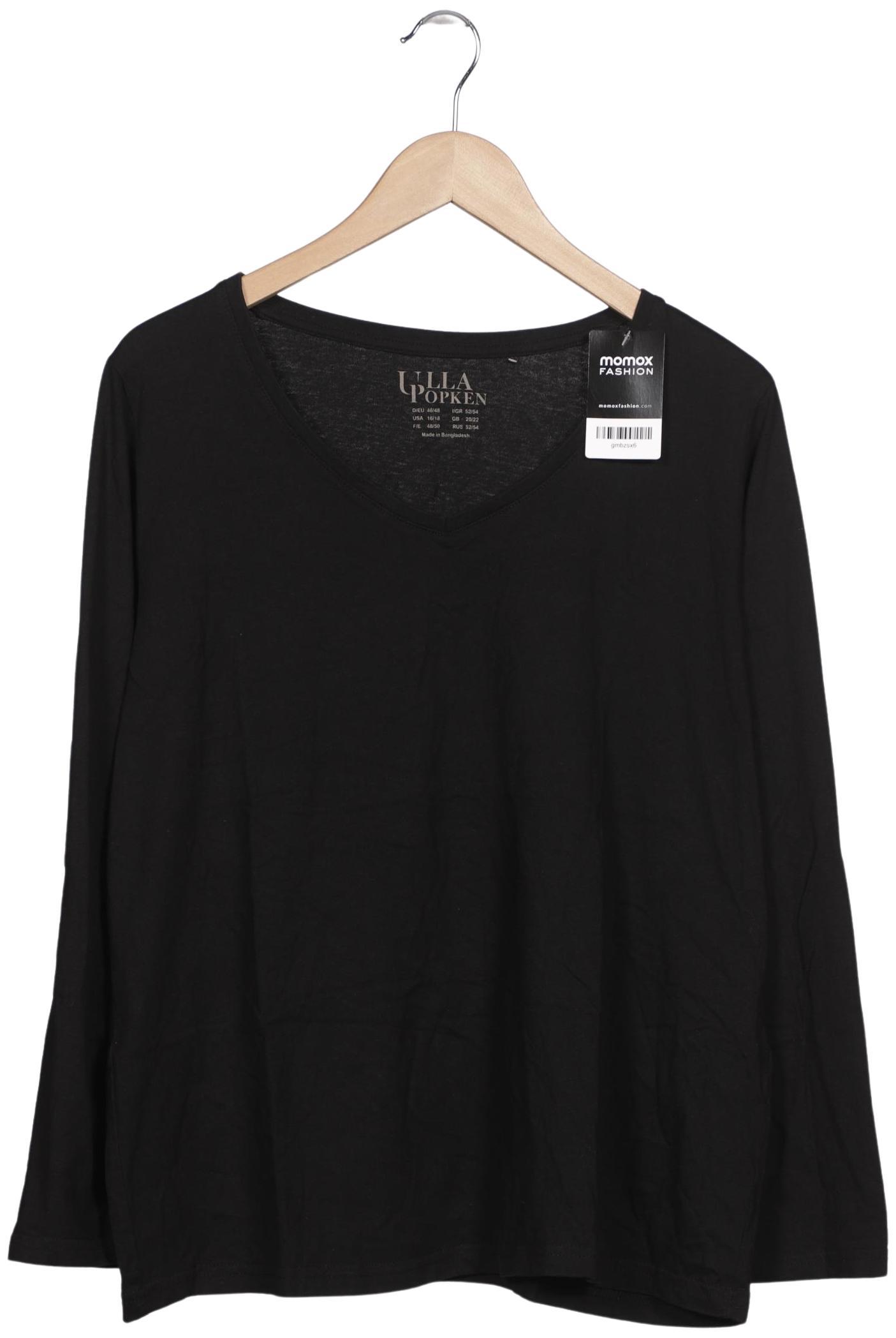 

Ulla Popken Damen Langarmshirt, schwarz, Gr. 46