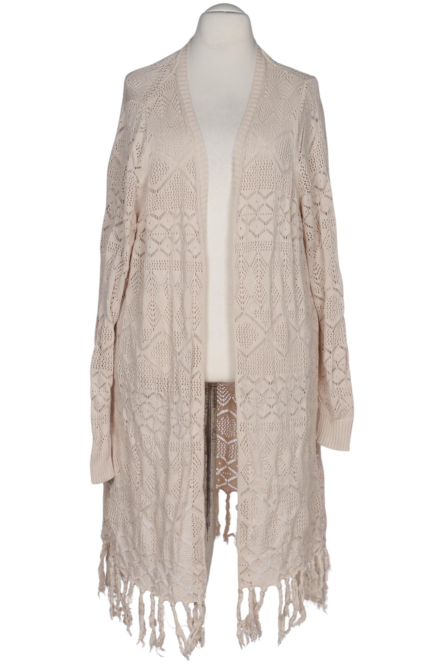 

Ulla Popken Damen Strickjacke, beige, Gr. 58