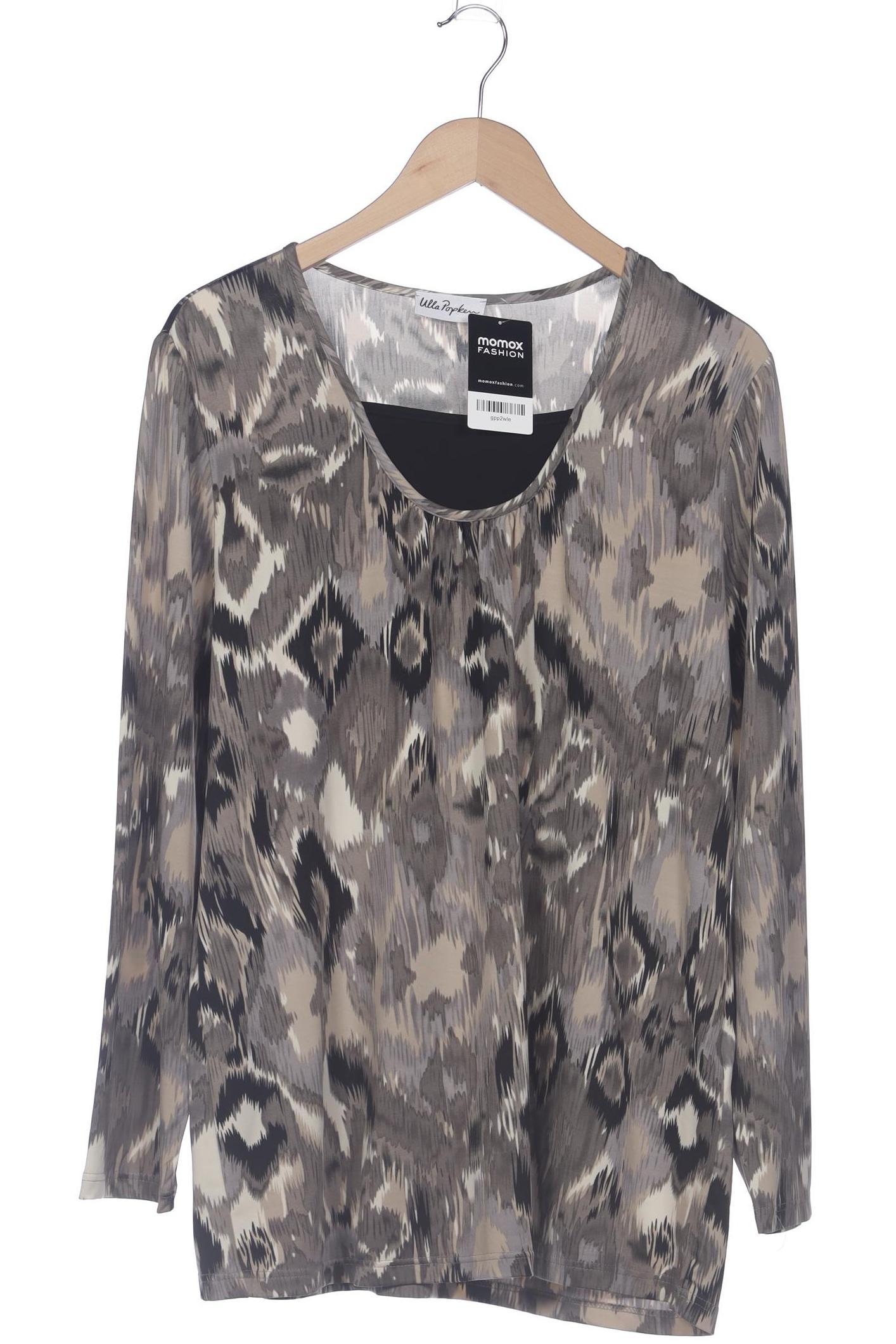 

Ulla Popken Damen Langarmshirt, grau, Gr. 46