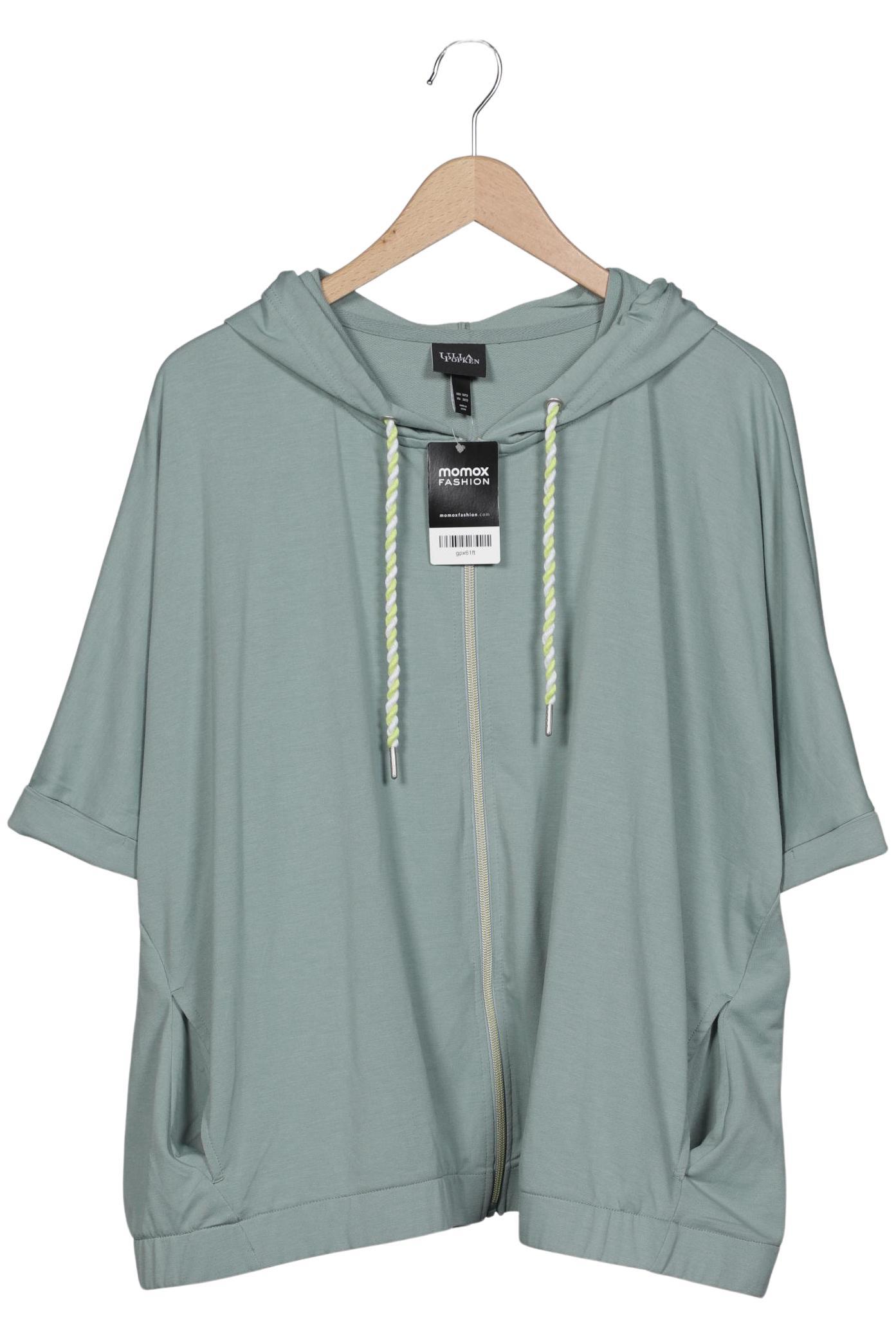 

Ulla Popken Damen Kapuzenpullover, hellgrün, Gr. 50