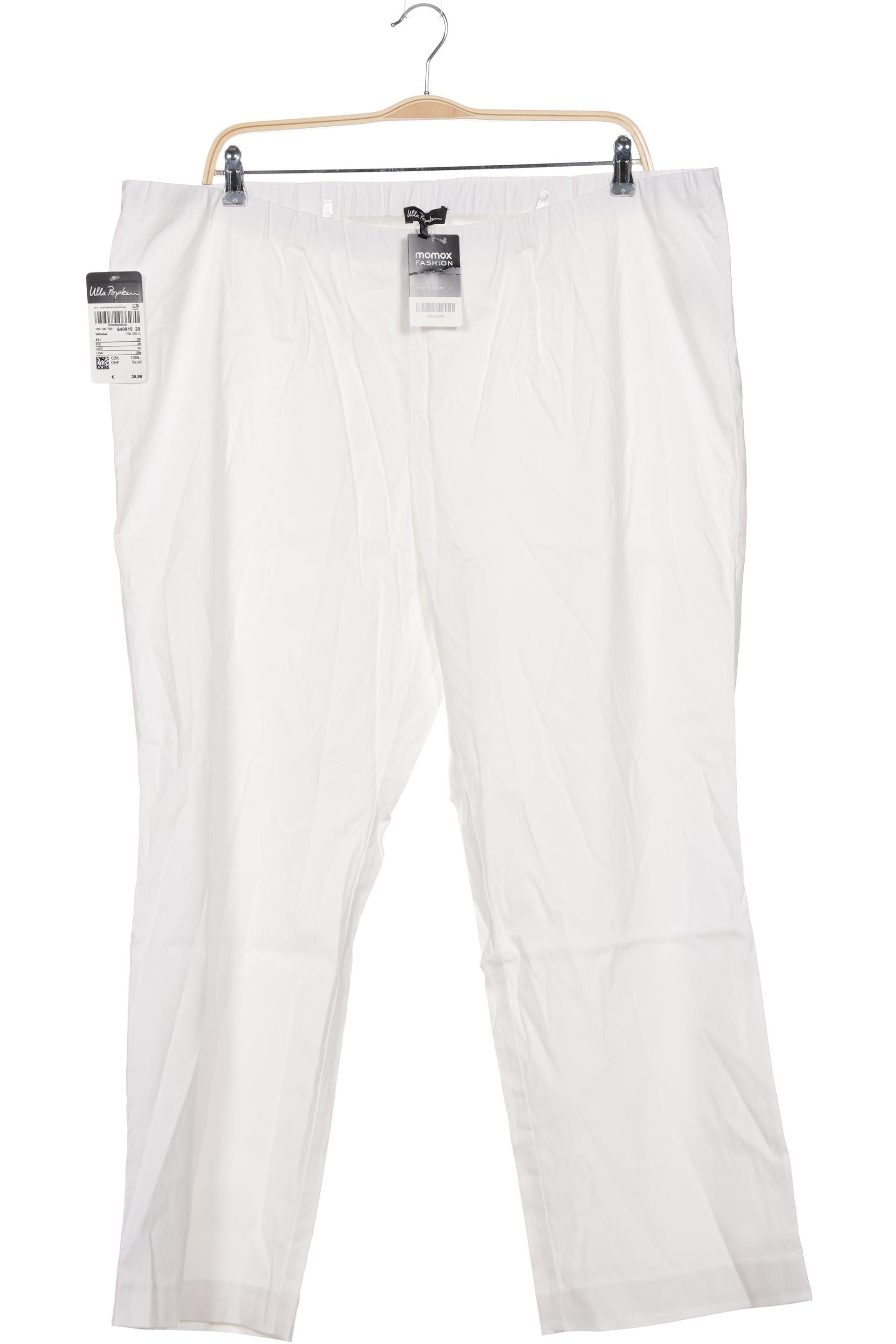 

Ulla Popken Damen Stoffhose, weiß, Gr. 28